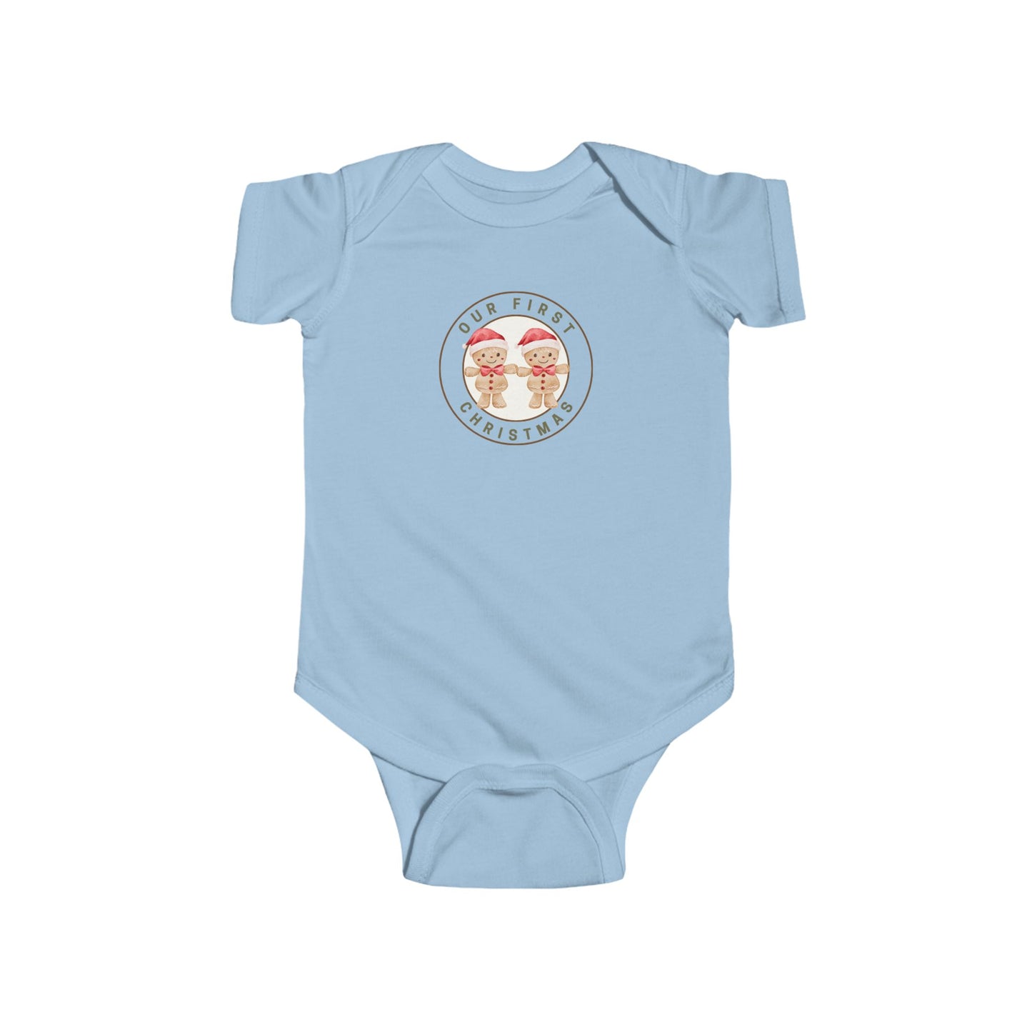 Twin Boys First Christmas Gingerbread Men Onesie