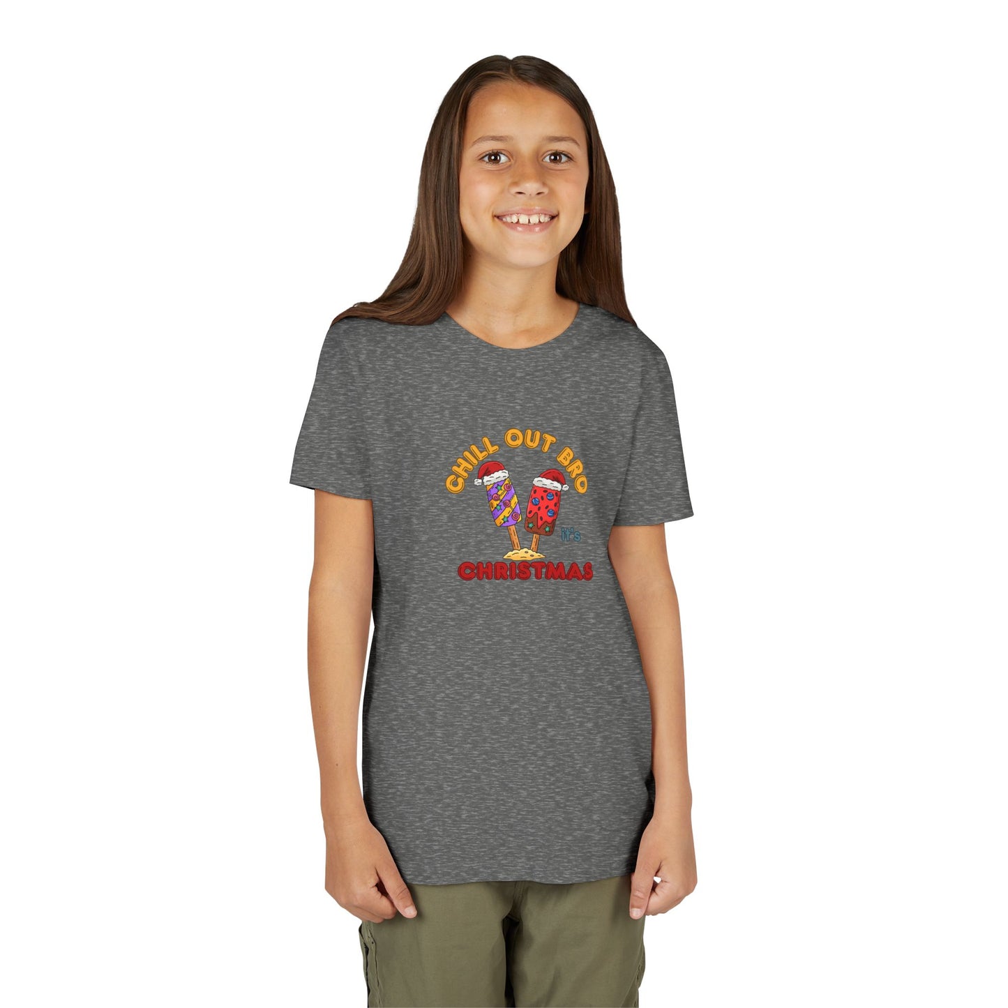 Chill Out Bro, It's Christmas- Young Adult- Popsicle Holiday Shirt