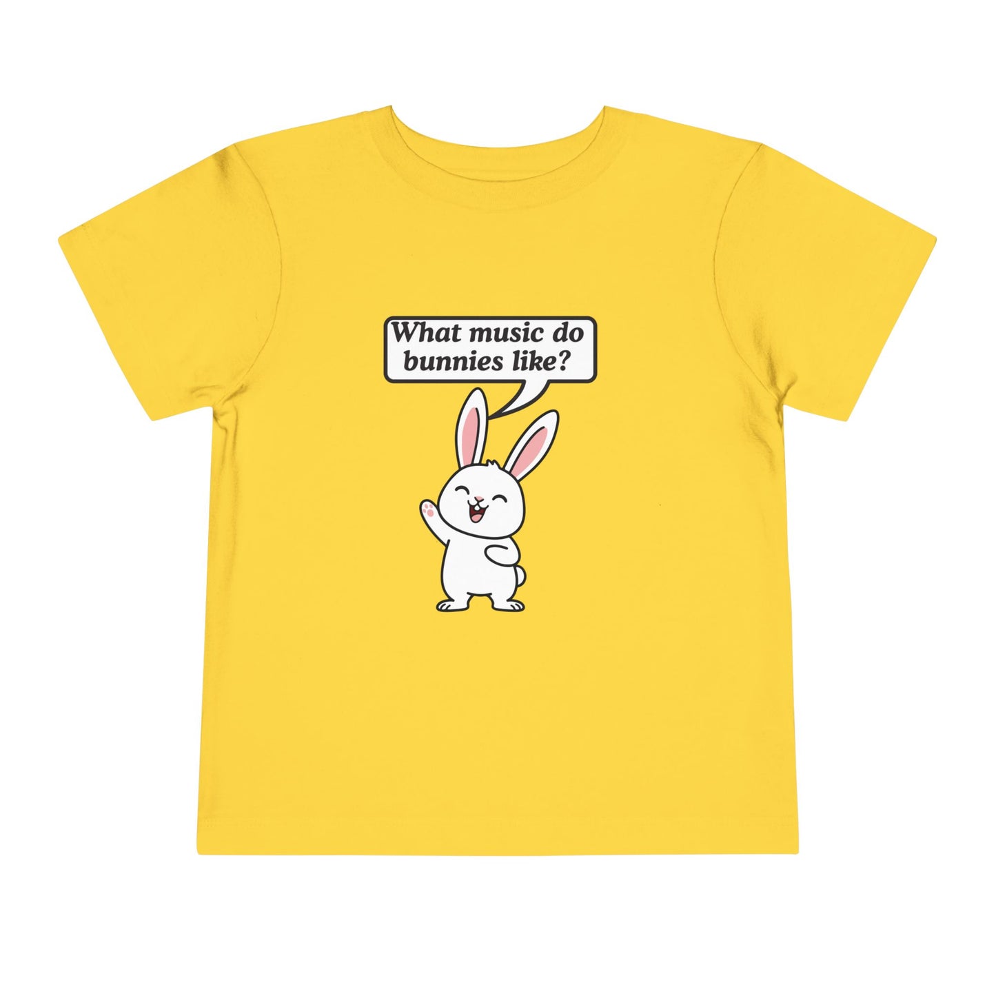 Twin Toddler Tee — "What music do bunnies like?" Easter Joke Set