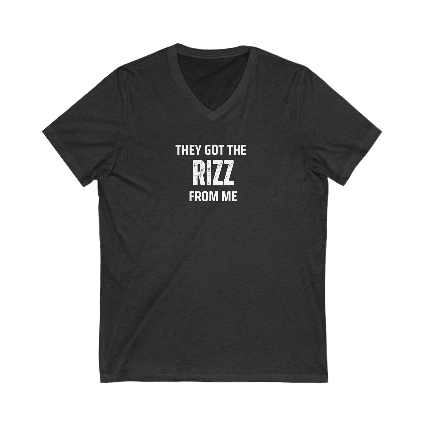 They got the Rizz from me- Unisex V-Neck Adult T-Shirt, Gift for Friends, Birthday, Joke Tee