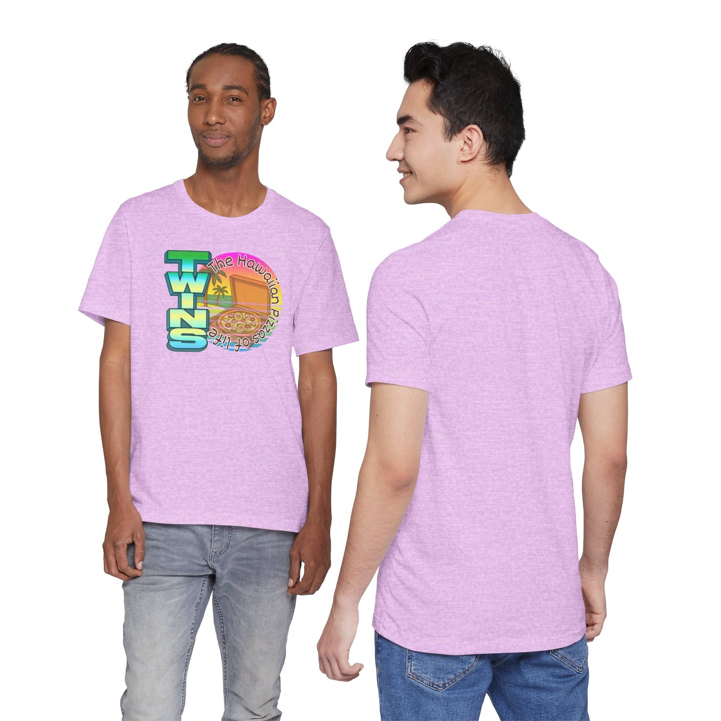 Hawaiian Pizza- Twin Dad Beach T-Shirt — Vintage 90's Style Tee