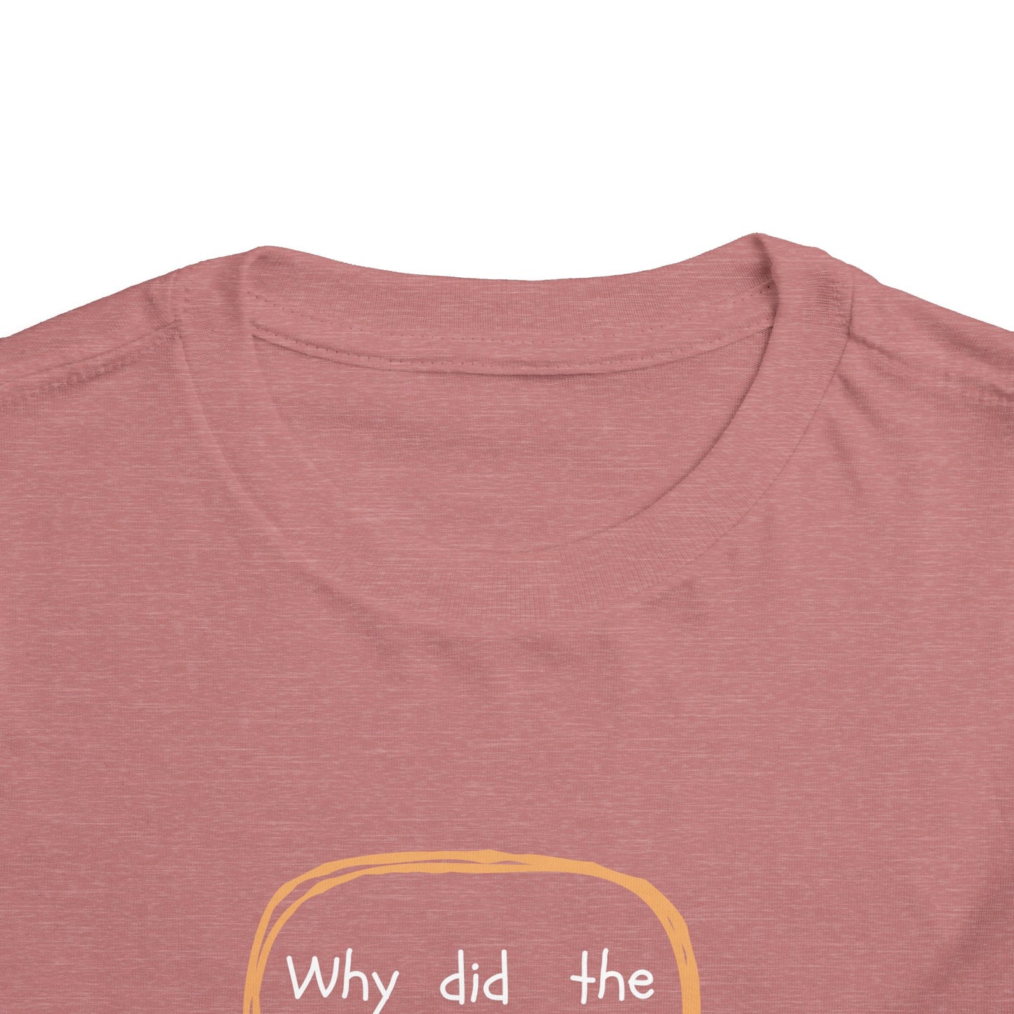 Toddler Tee — Cute Chick Joke “Why did the eggs hide?” Easter Kids Shirt