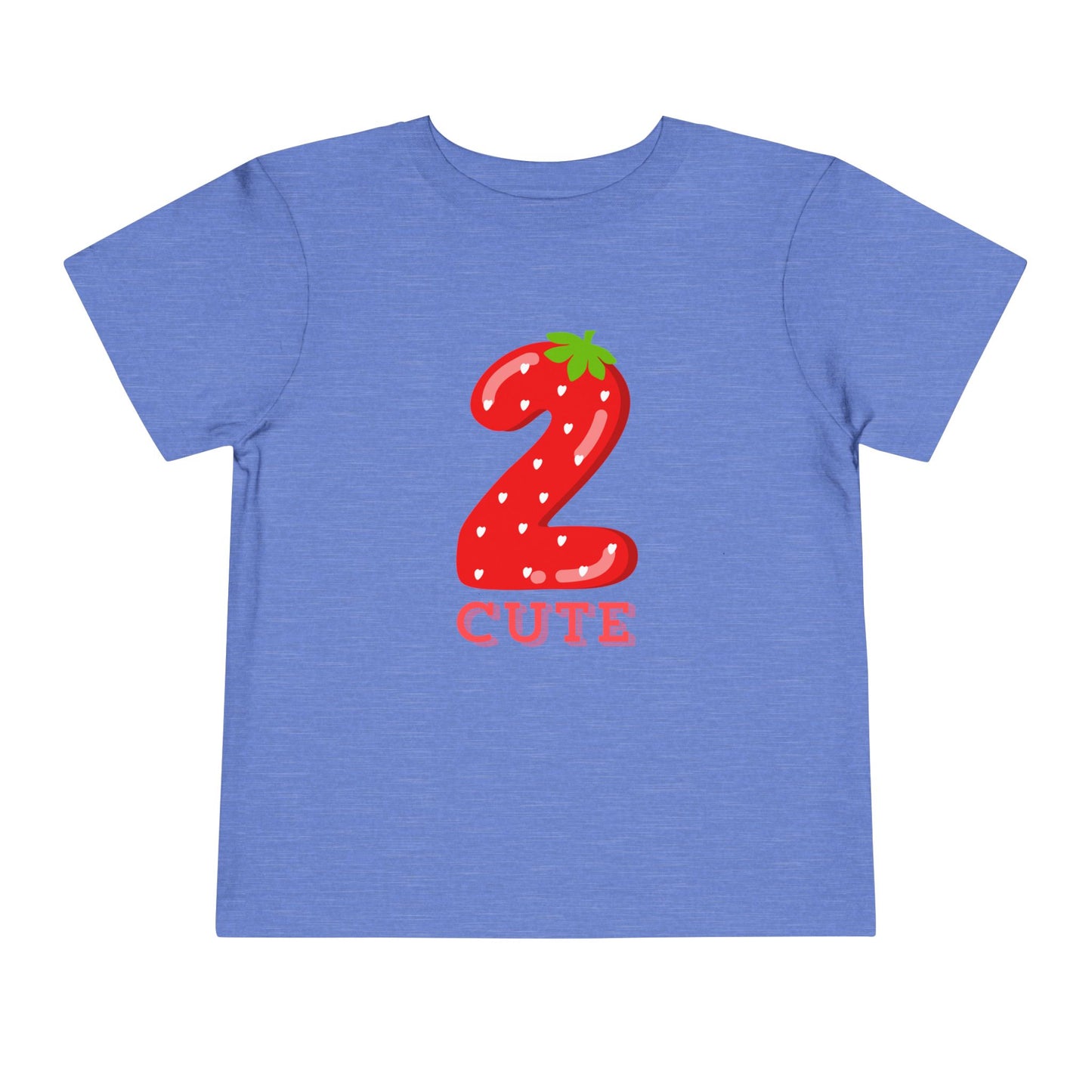 2 Cute Strawberry Toddler Tee – 2nd Birthday Shirt