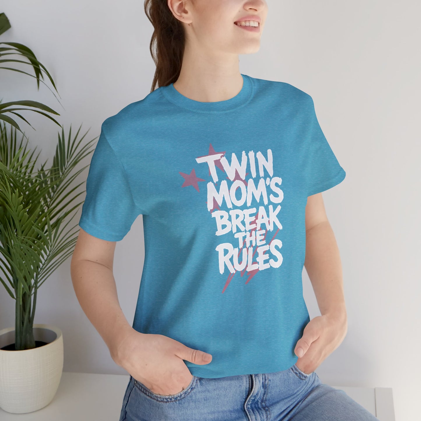 Twin Mom's Break the Rules T‑Shirt — Funny Twin Mama Gift