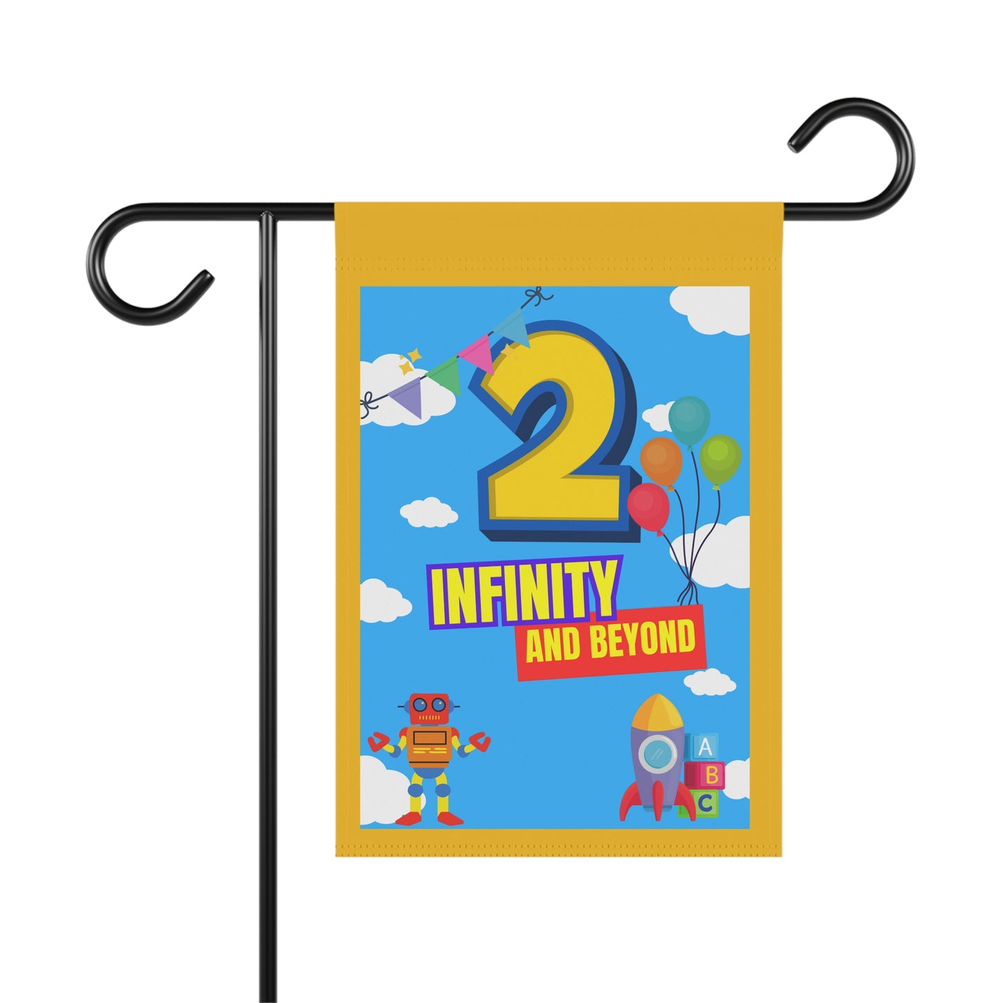 Birthday Flag- '2 Infinity and Beyond'