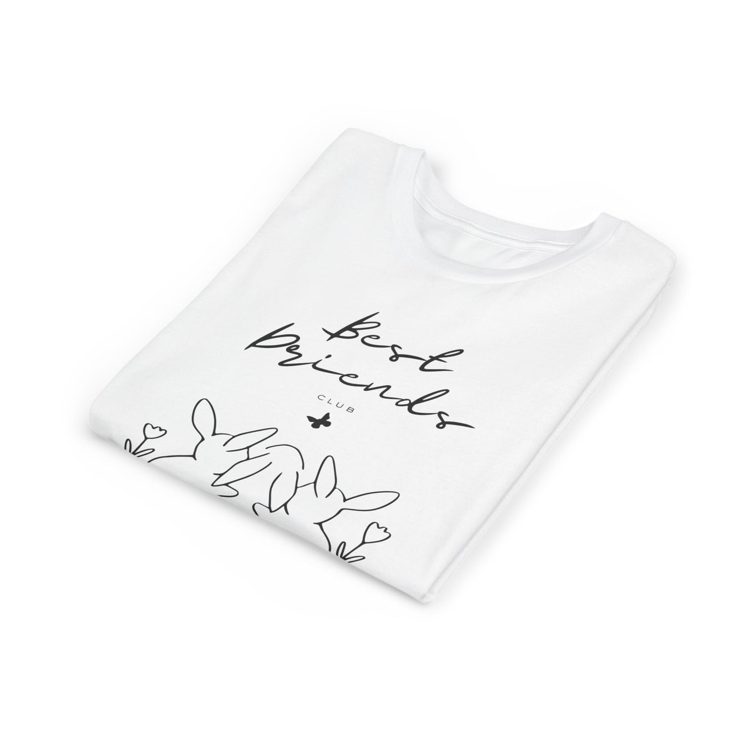 Young Adult Tee - "Best Friends" Bunny Trio Kids Graphic Shirt