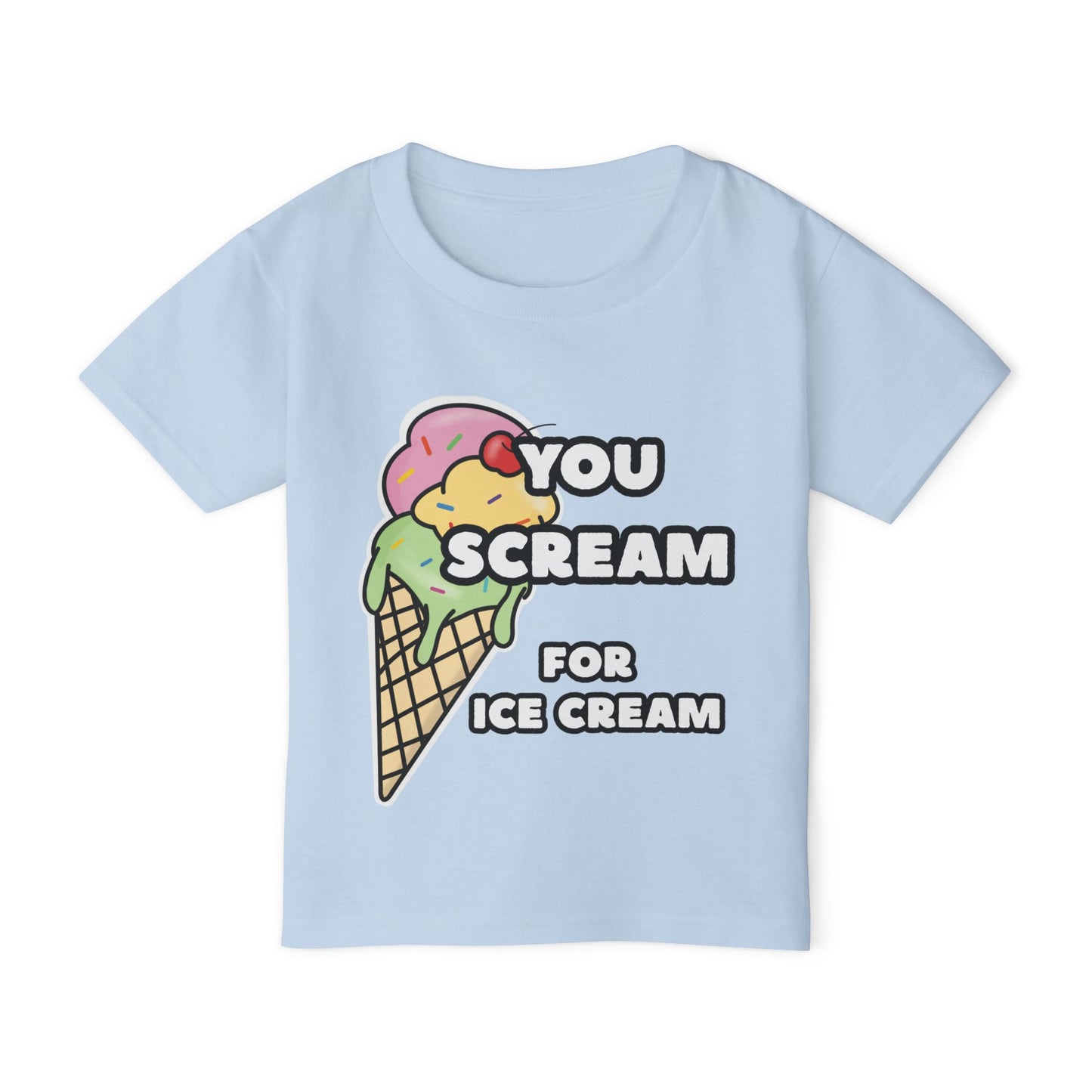 Cute Ice Cream Toddler T-Shirt, Fun Kids Tee, YOU SCREAM FOR ICE CREAM