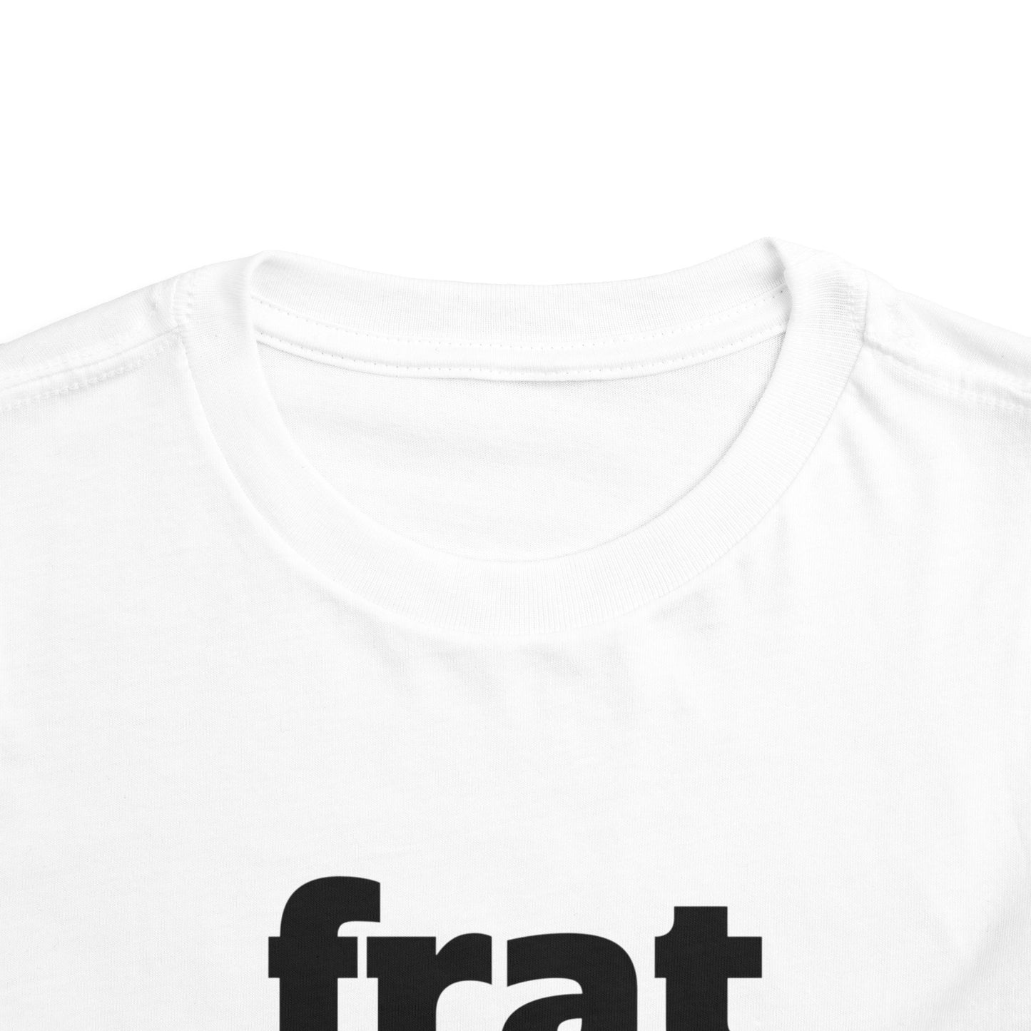 Fraternal Twin- Frat Girl- Toddler Tee — "frat girl" Front with "Time to Party" Back Graphic
