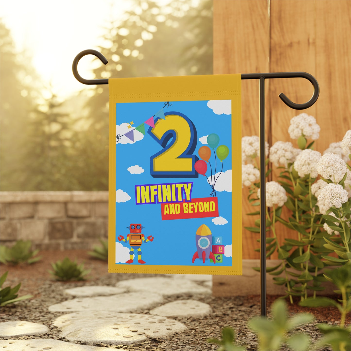 Birthday Flag- '2 Infinity and Beyond'