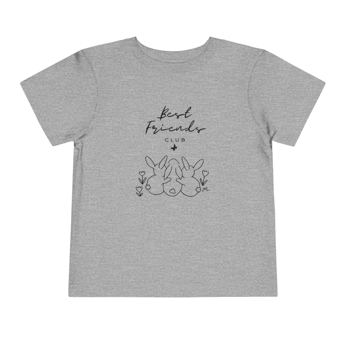 Toddler and Infant Tee — "Best Friends" Bunny Graphic Short Sleeve