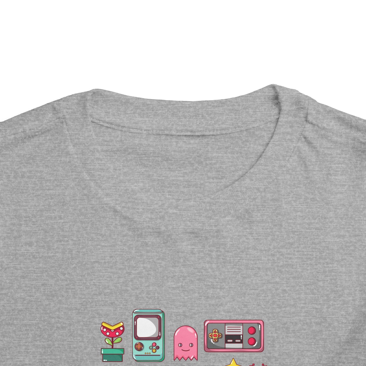 5th Birthday Tee — "Level 5 Unlocked" Retro Game Icons