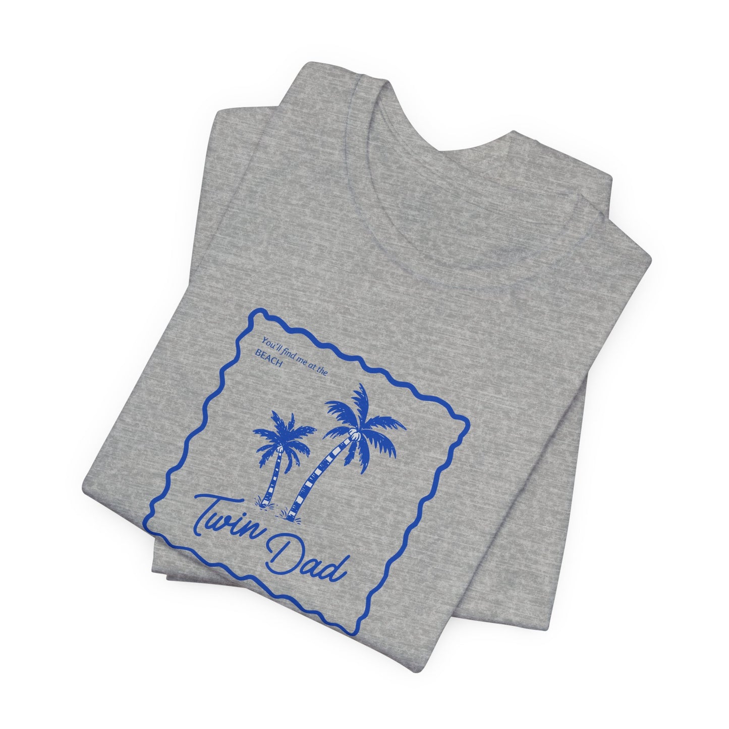 Twin Dad- Palm Tree Tee — Casual Beach Shirt