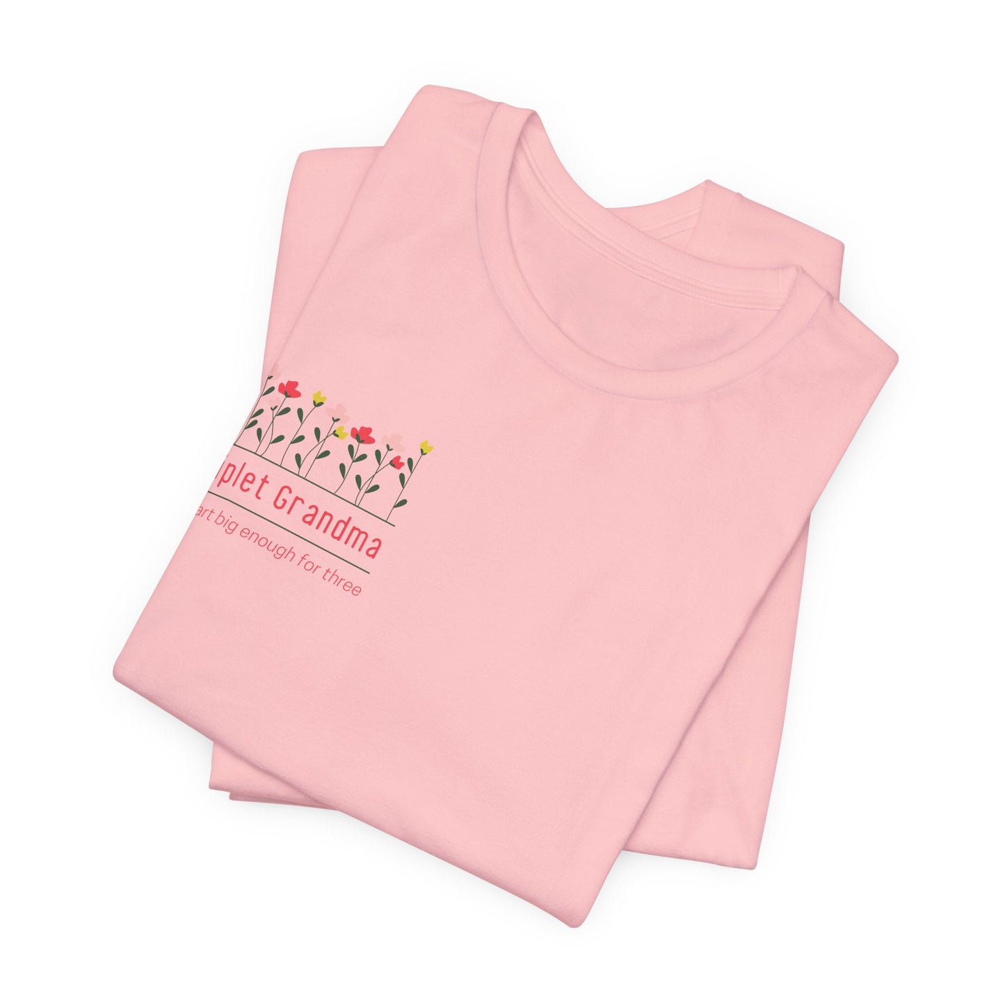 Triplet Grandma- Floral T-Shirt