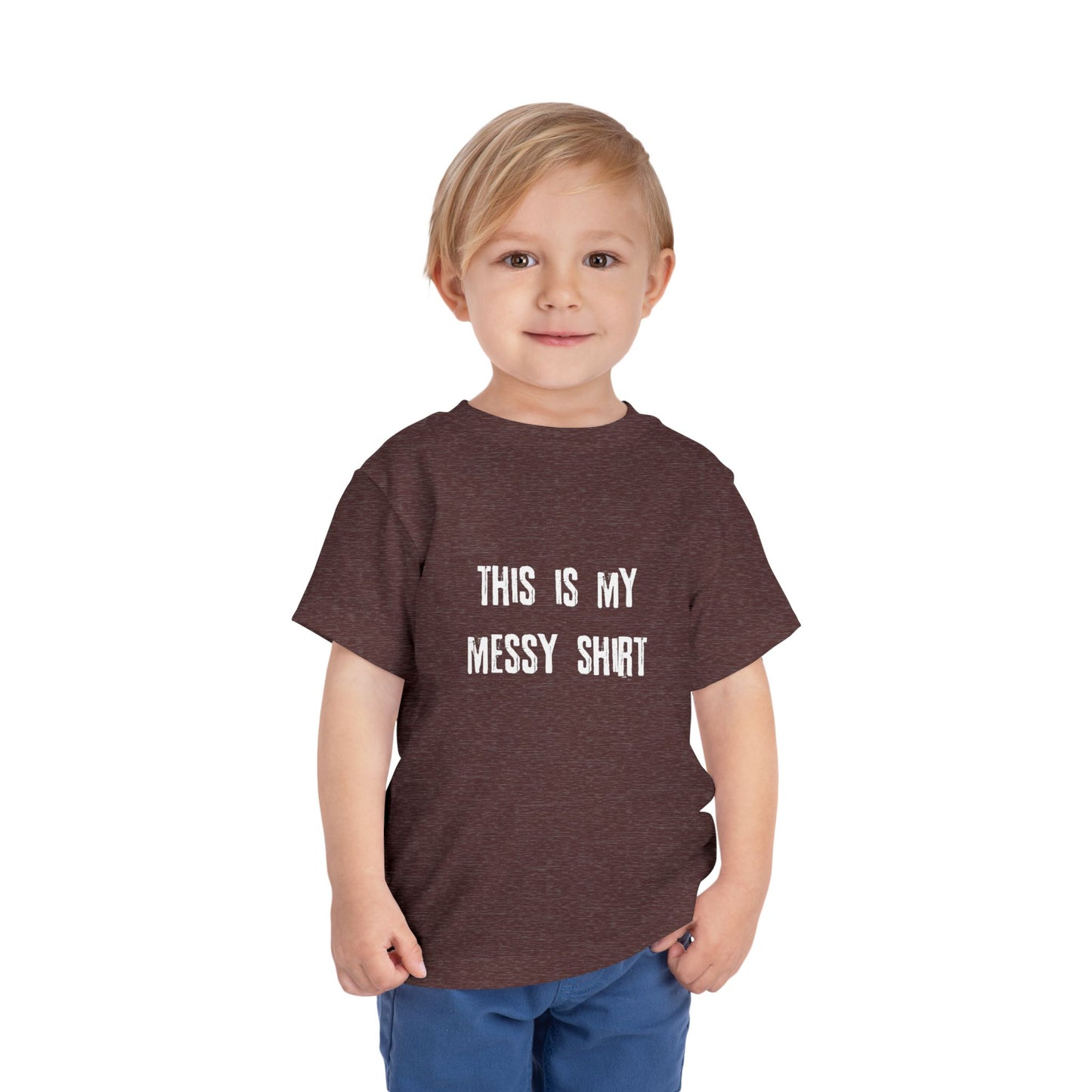 Toddler Tee — "This Is My Messy Shirt" Funny Kids Shirt