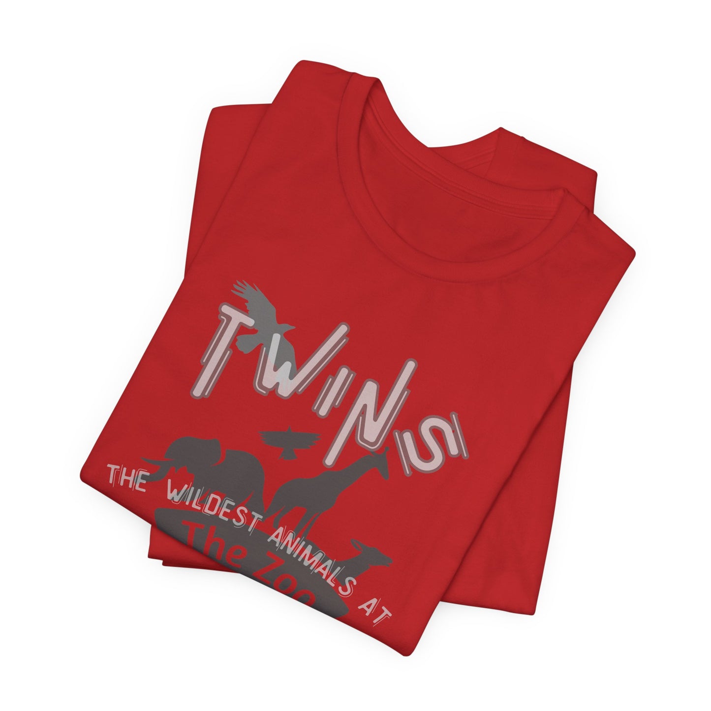 Twins Zoo T-Shirt — 'The Wildest Animals at the Zoo' Graphic Tee