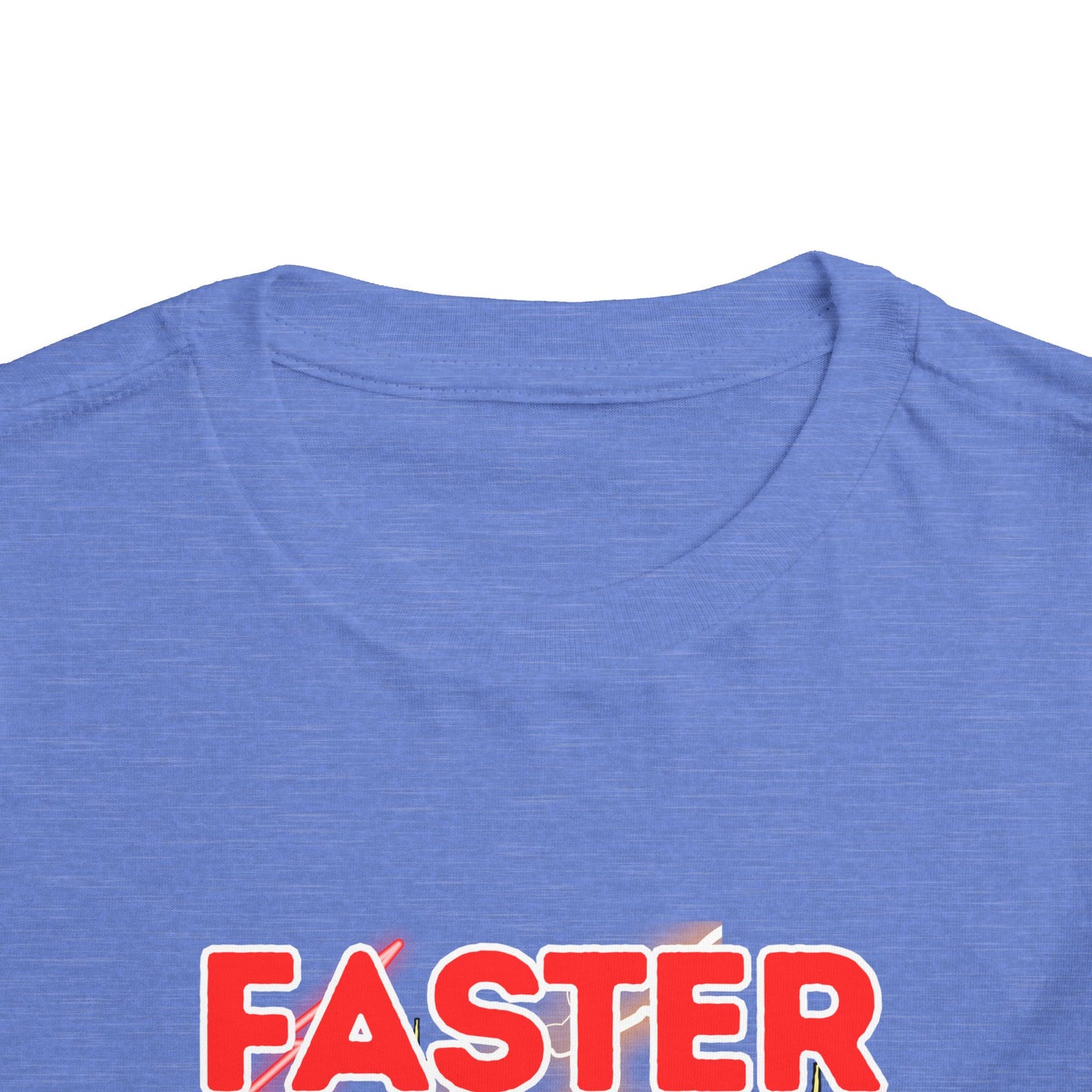 Toddler Tee — “Faster Than My Mama” Racing Graphic Kids T-Shirt