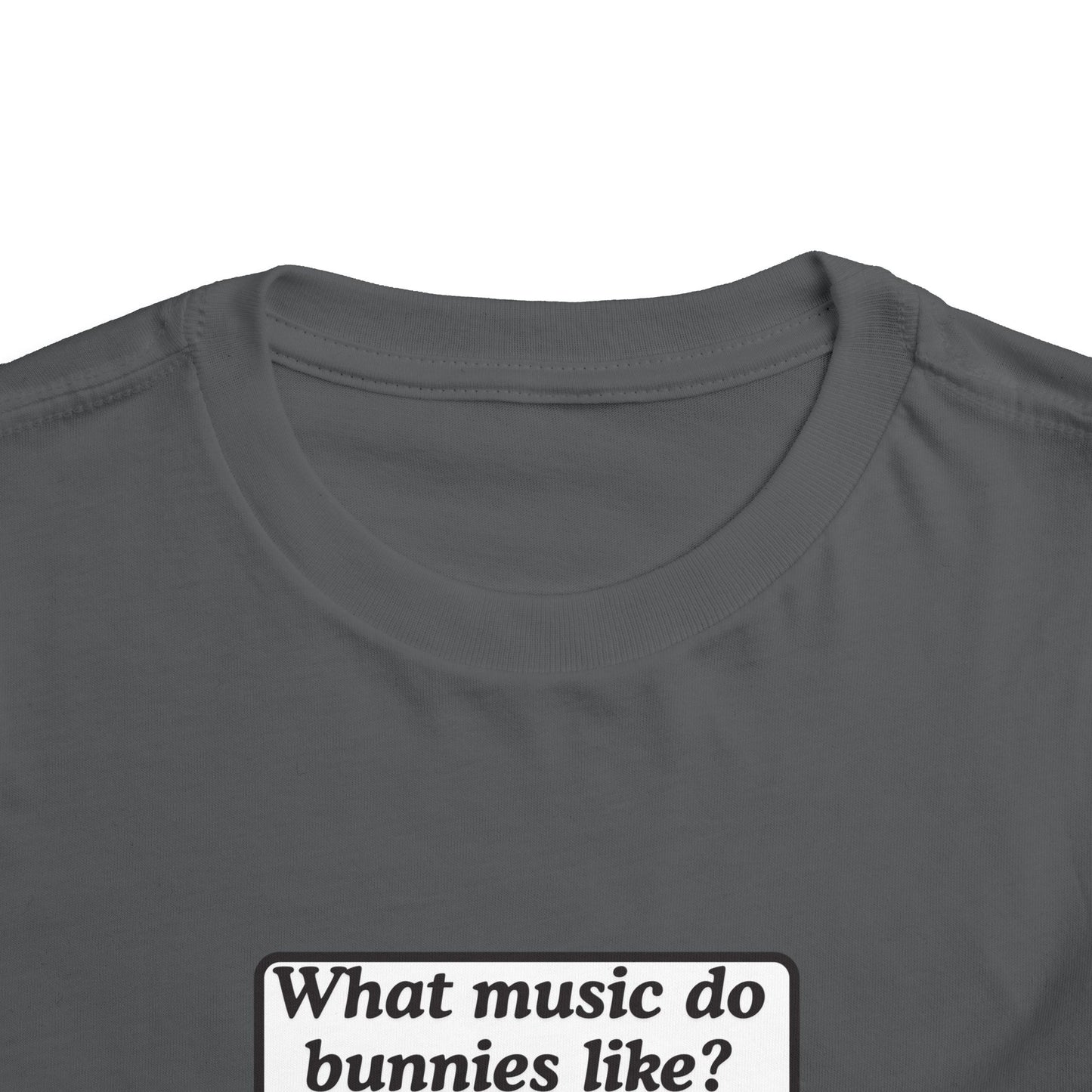 Twin Toddler Tee — "What music do bunnies like?" Easter Joke Set