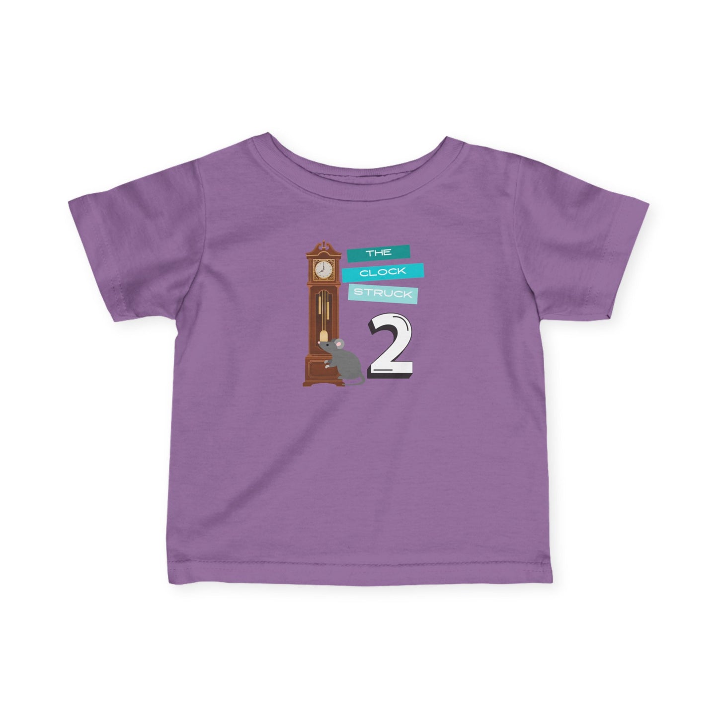 Baby/Toddler Nursery Rhyme Tee — “The Clock Strikes 2” Costume Party Event- Family Matching