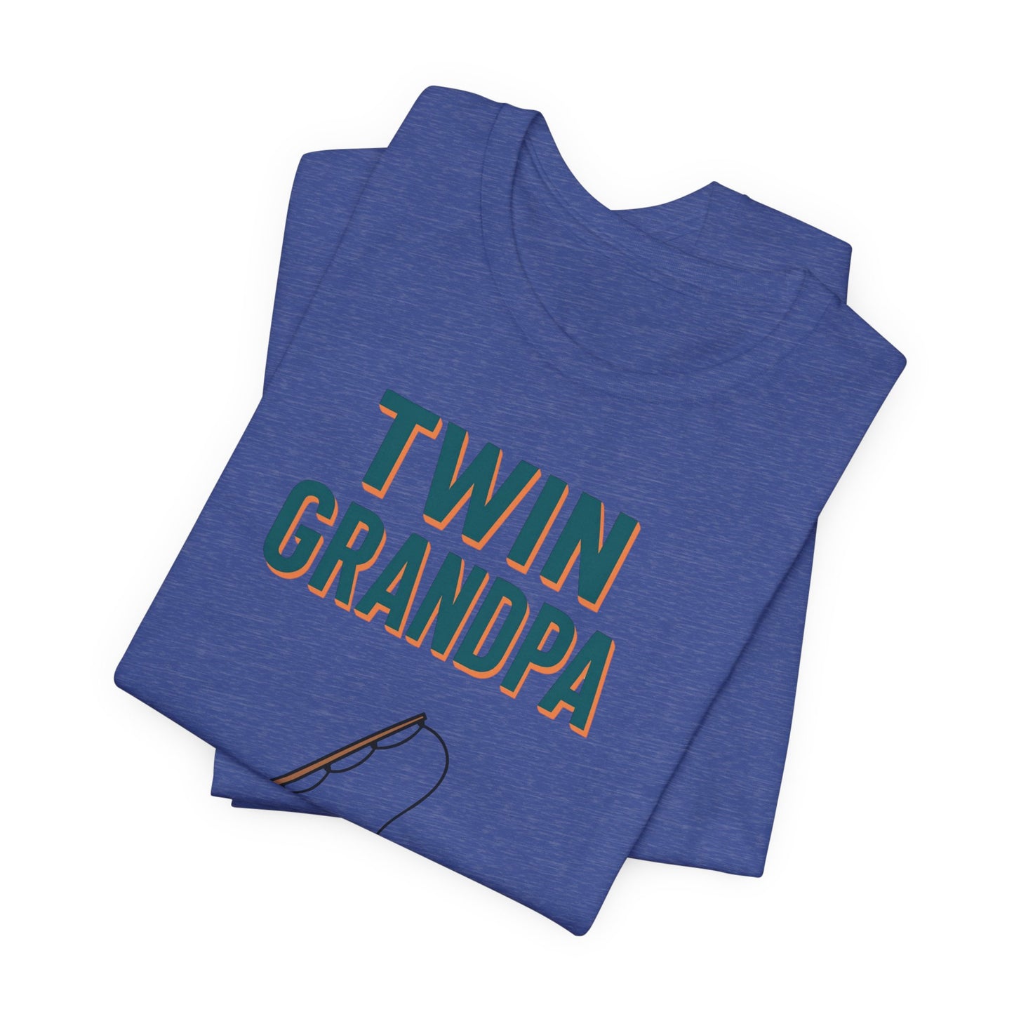 Twin Grandpa Fishing Tee — "Fishing For compliments" Grandfather Gift