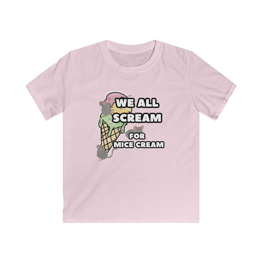 Kids Ice Cream Pun Tee - Fun Summer Shirt, We All Scream for Ice Cream, Cute Children's Apparel, Ice Cream Lover Tee