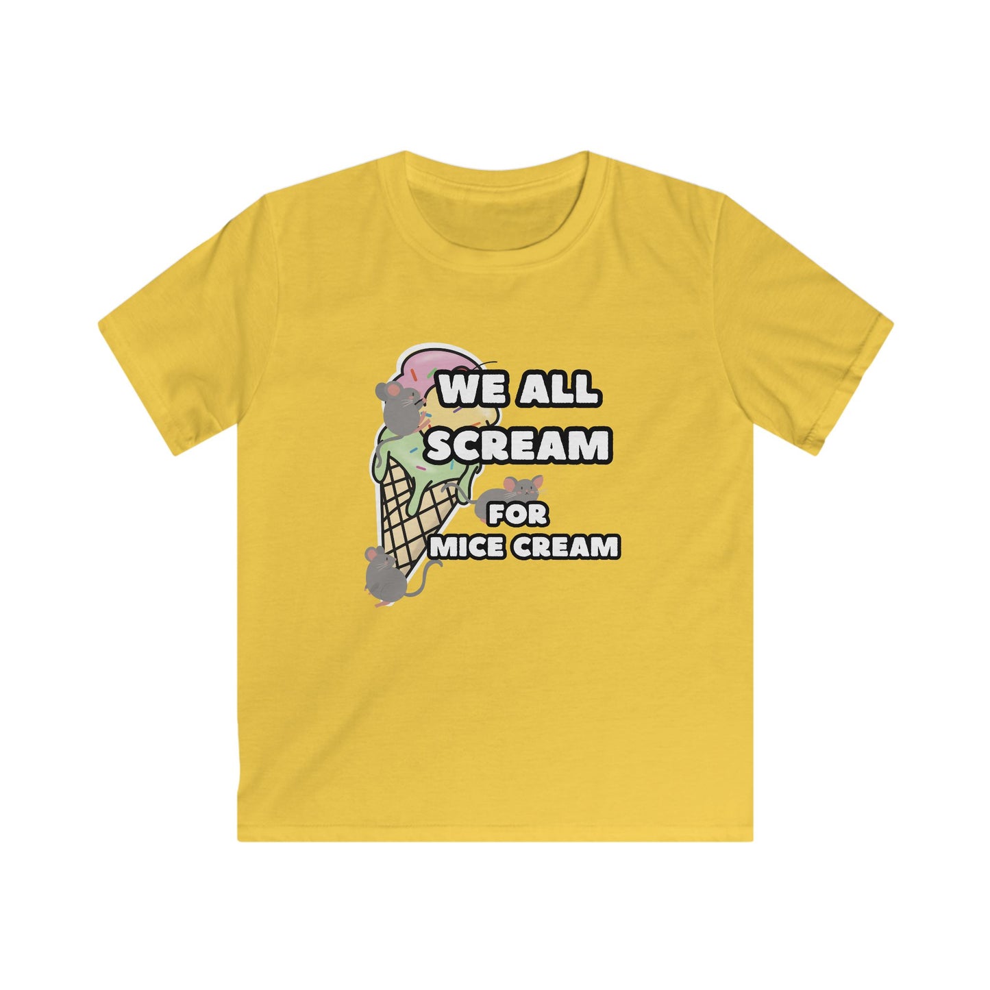 Kids Ice Cream Pun Tee - Fun Summer Shirt, We All Scream for Ice Cream, Cute Children's Apparel, Ice Cream Lover Tee