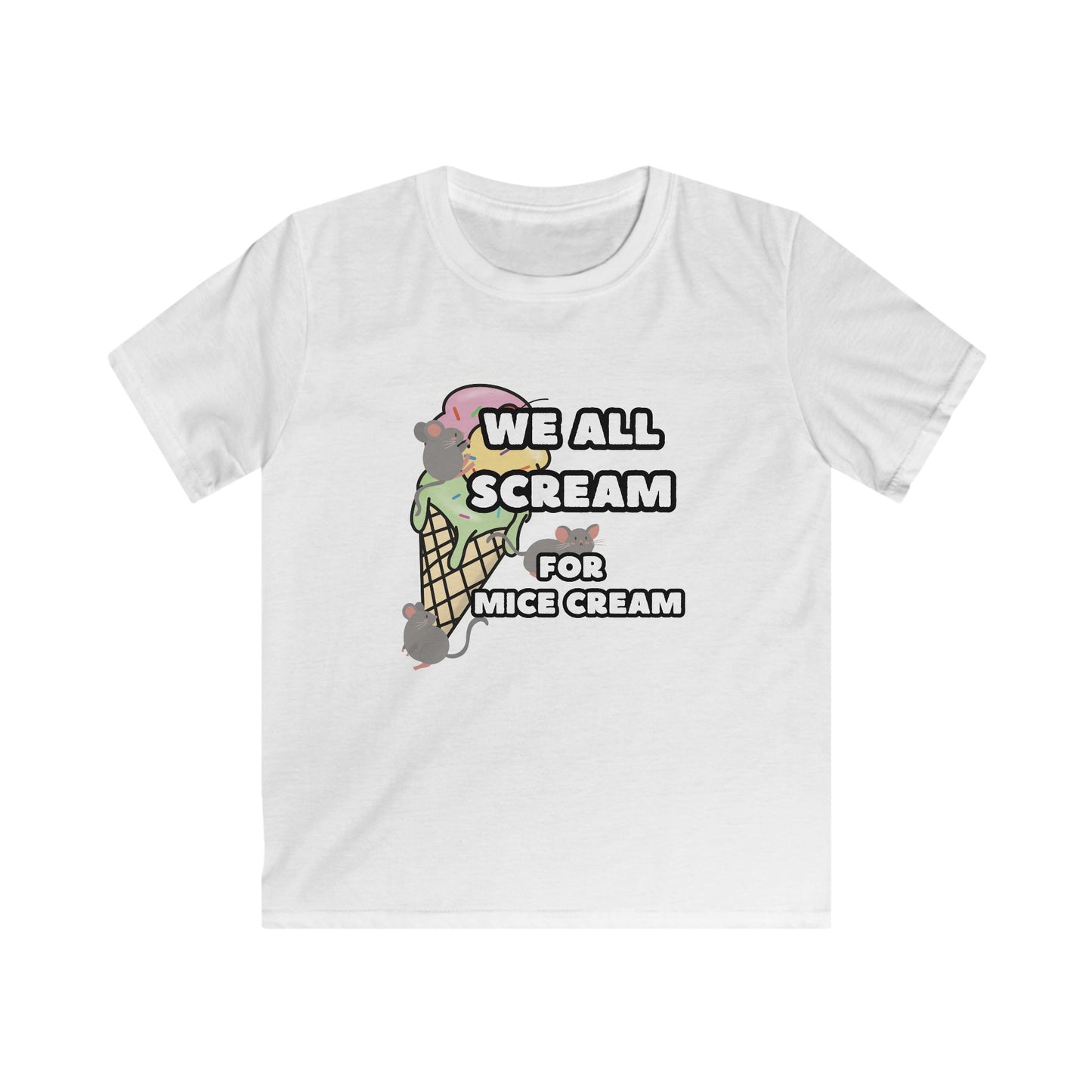 Kids Ice Cream Pun Tee - Fun Summer Shirt, We All Scream for Ice Cream, Cute Children's Apparel, Ice Cream Lover Tee