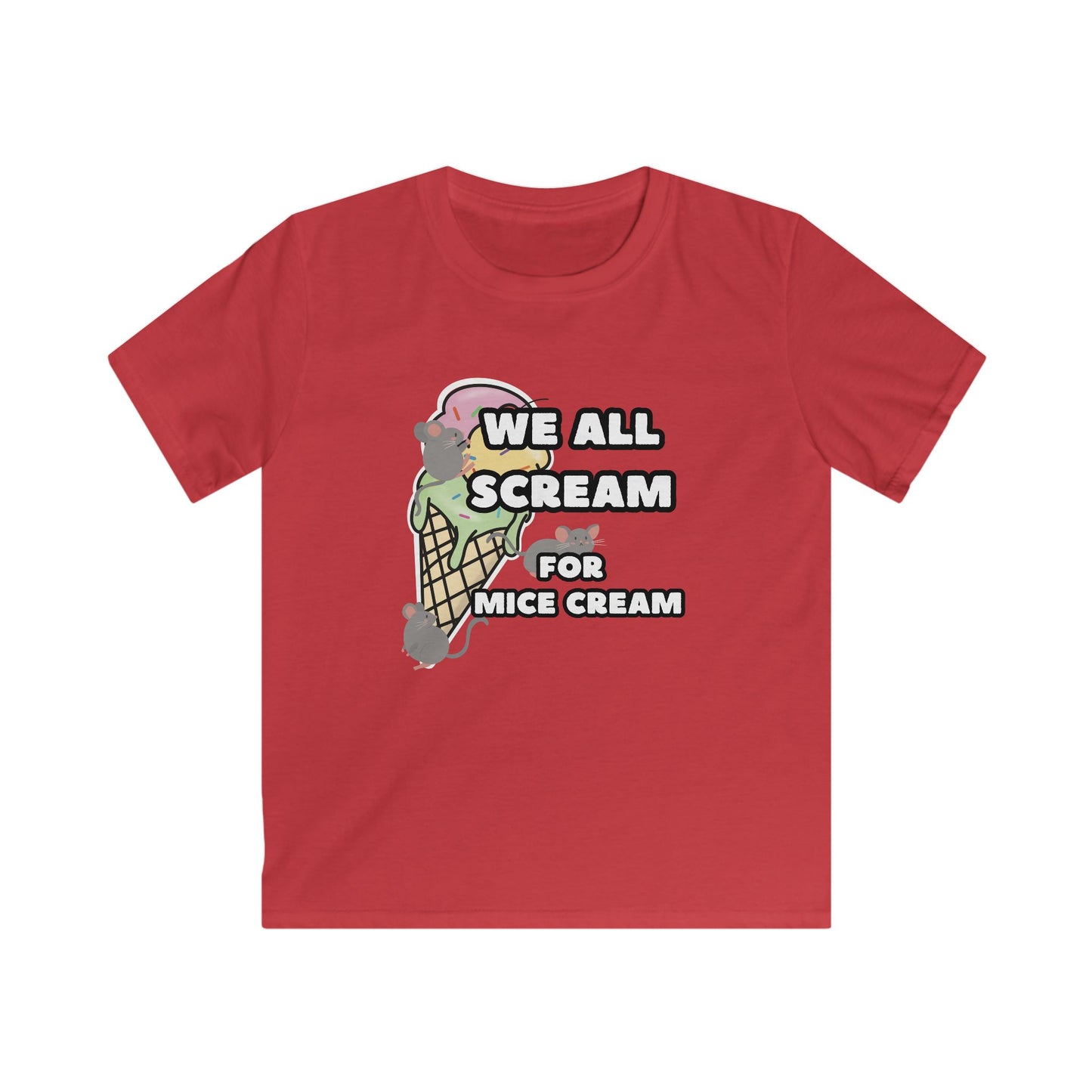 Kids Ice Cream Pun Tee - Fun Summer Shirt, We All Scream for Ice Cream, Cute Children's Apparel, Ice Cream Lover Tee