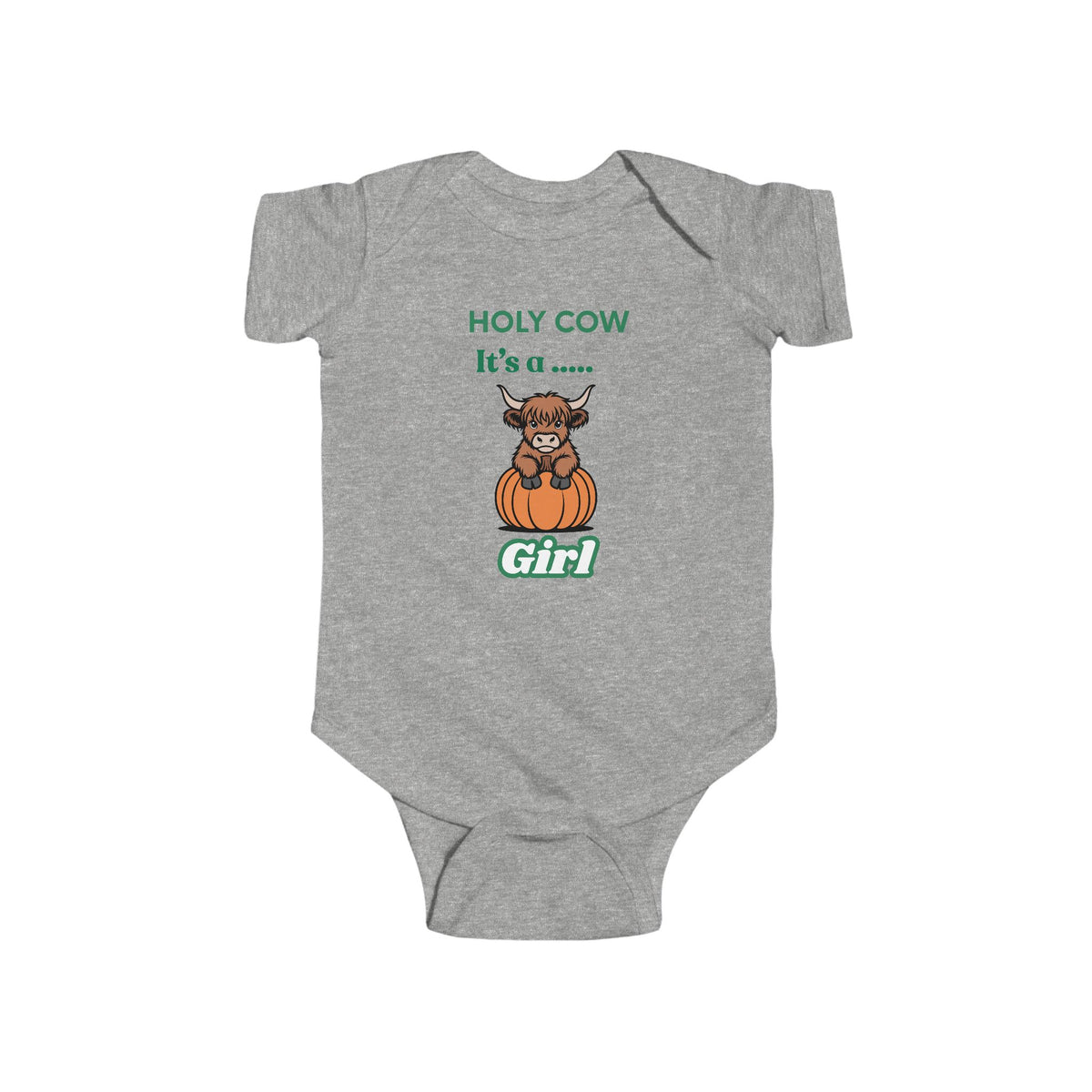 Holy Cow It’s a Girl Baby Bodysuit