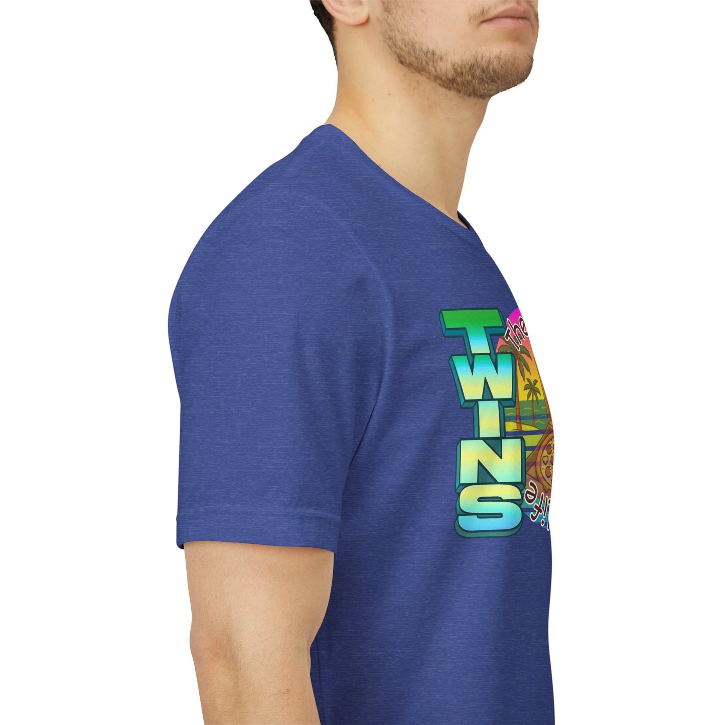 Hawaiian Pizza- Twin Dad Beach T-Shirt — Vintage 90's Style Tee