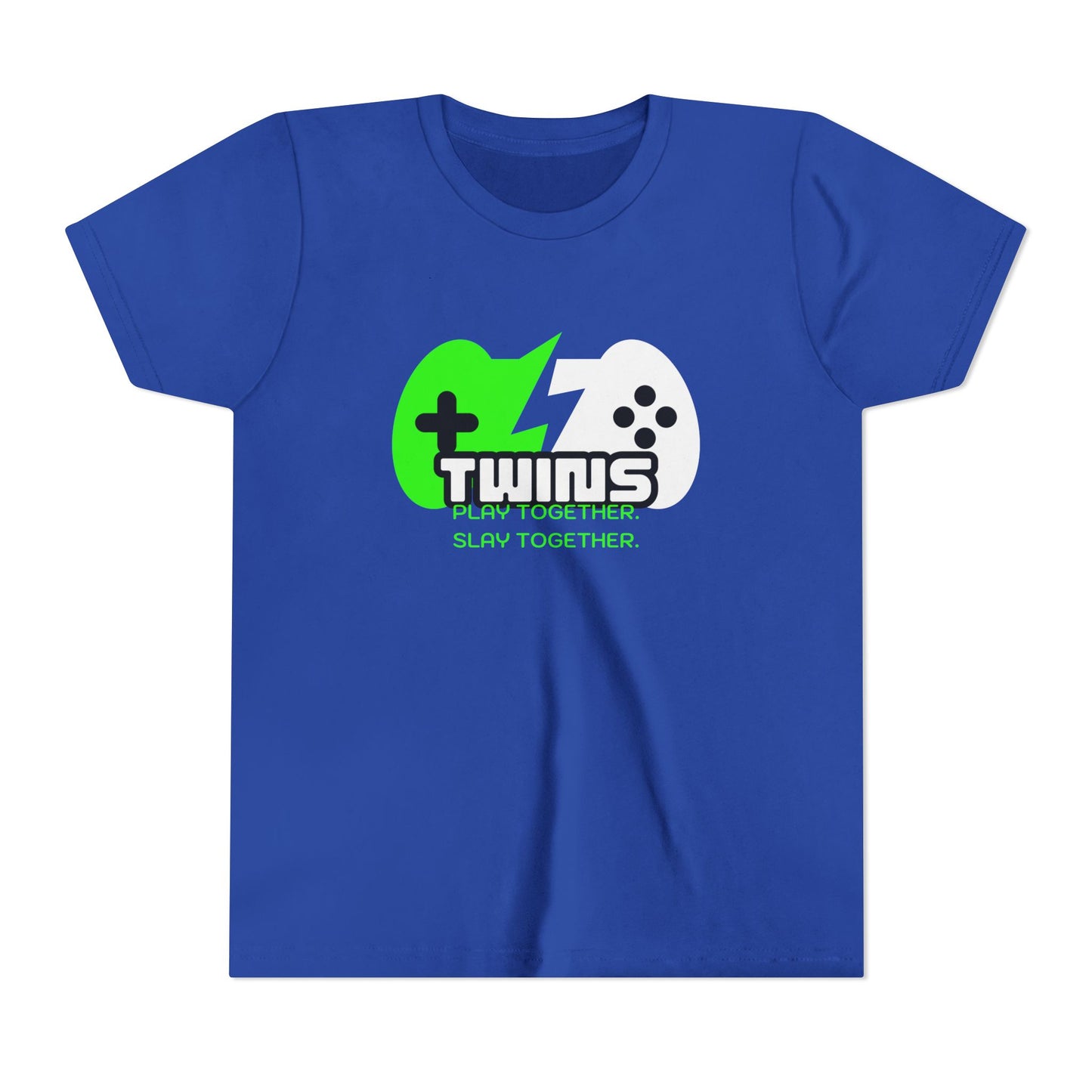 Teen Twins Gaming Tee — "Twins: Play Together, Slay Together"
