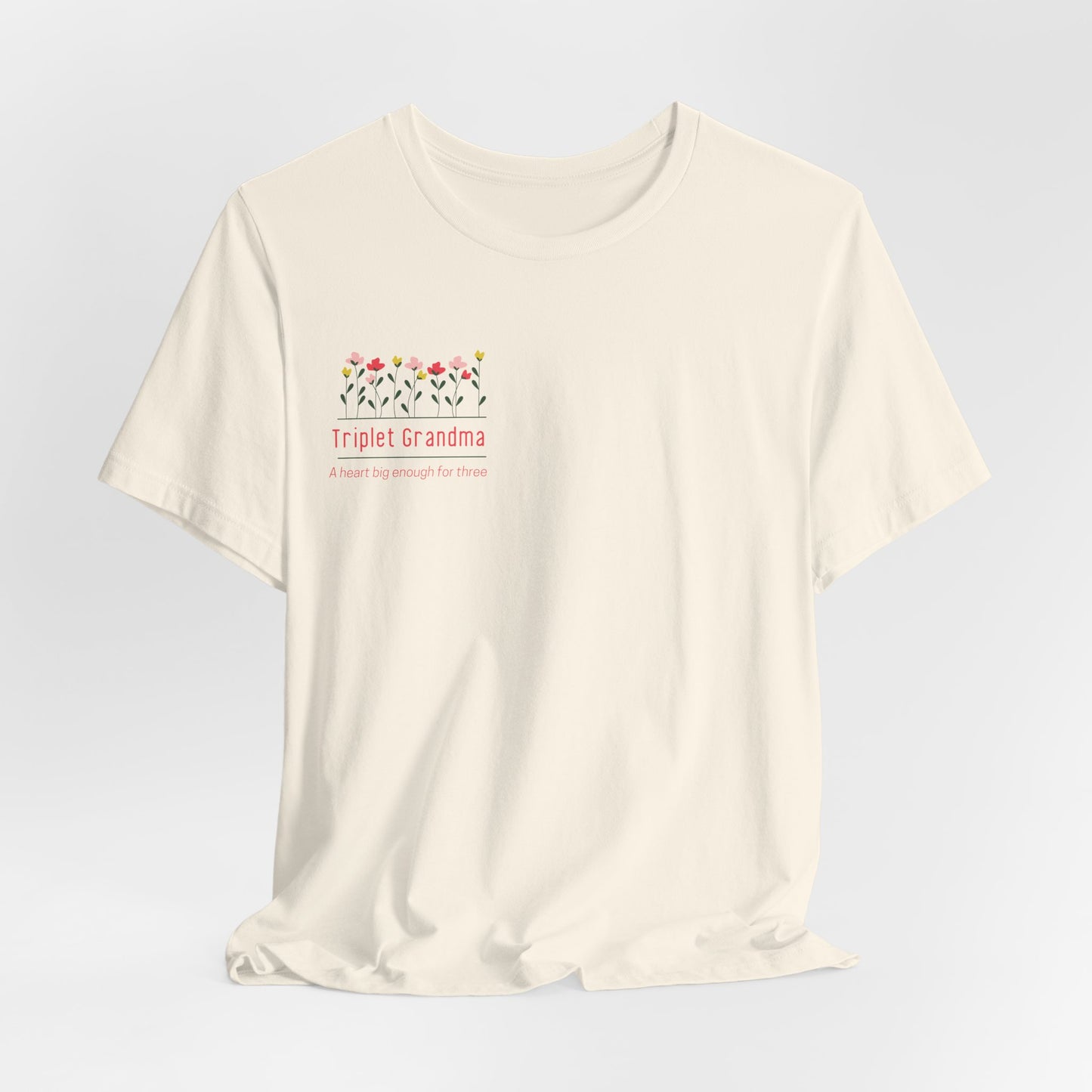 Triplet Grandma- Floral T-Shirt