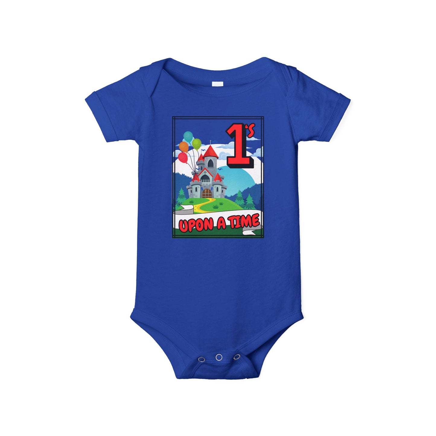 1st Birthday Baby Bodysuit "Once Upon a Time" Adorable Twin/ Triplet Matching Outfits | Infant One Piece | Party Attire