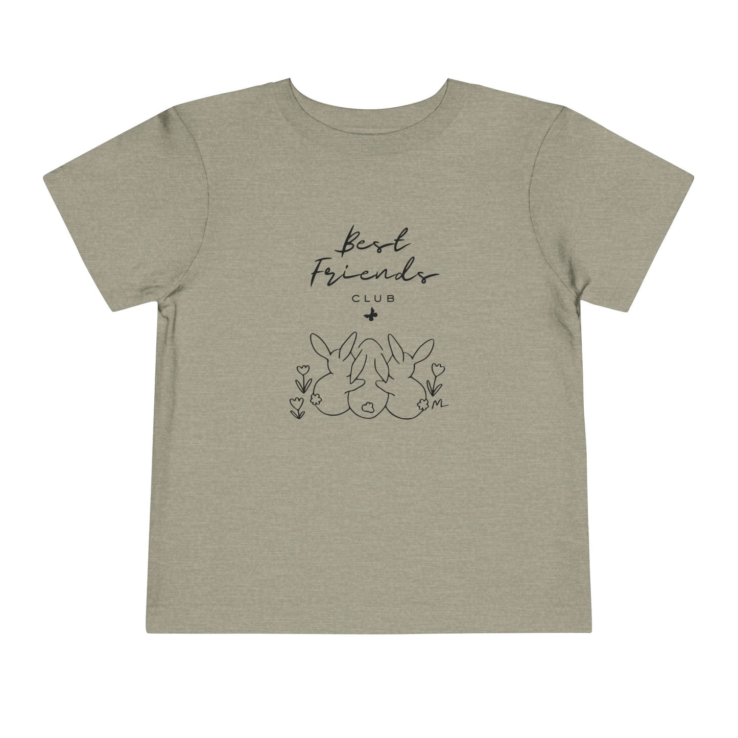 Toddler and Infant Tee — "Best Friends" Bunny Graphic Short Sleeve