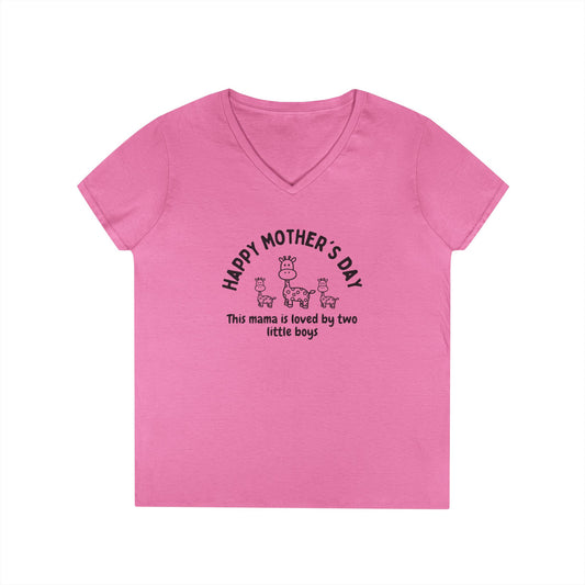 "Happy Mother's Day" Giraffe T-Shirt for Boy Mamas