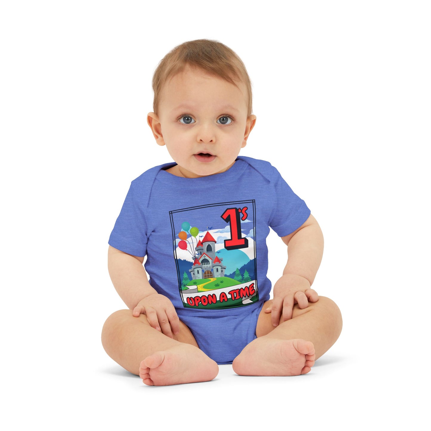 1st Birthday Baby Bodysuit "Once Upon a Time" Adorable Twin/ Triplet Matching Outfits | Infant One Piece | Party Attire