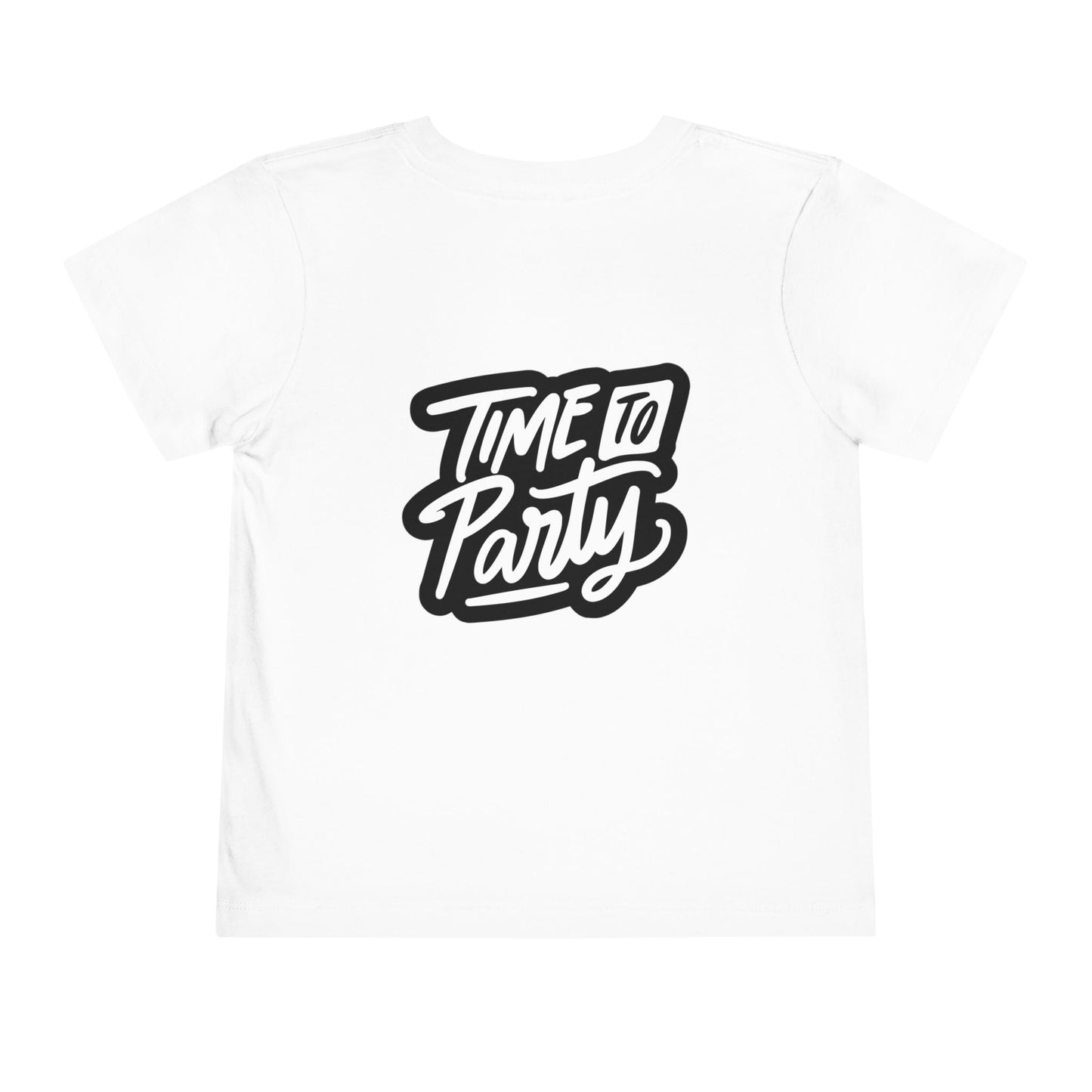 Fraternal Twin- Frat Boy -Toddler Tee — "frat boy" Front & "Time to Party" Back Graphic