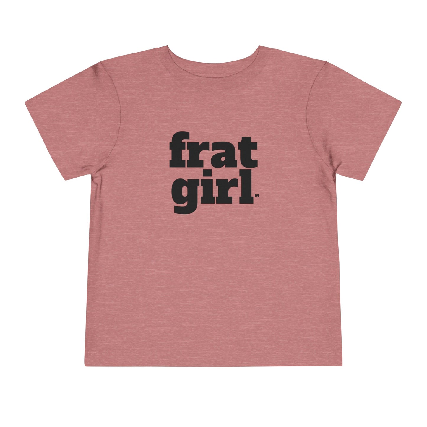 Fraternal Twin- Frat Girl- Toddler Tee — "frat girl" Front with "Time to Party" Back Graphic