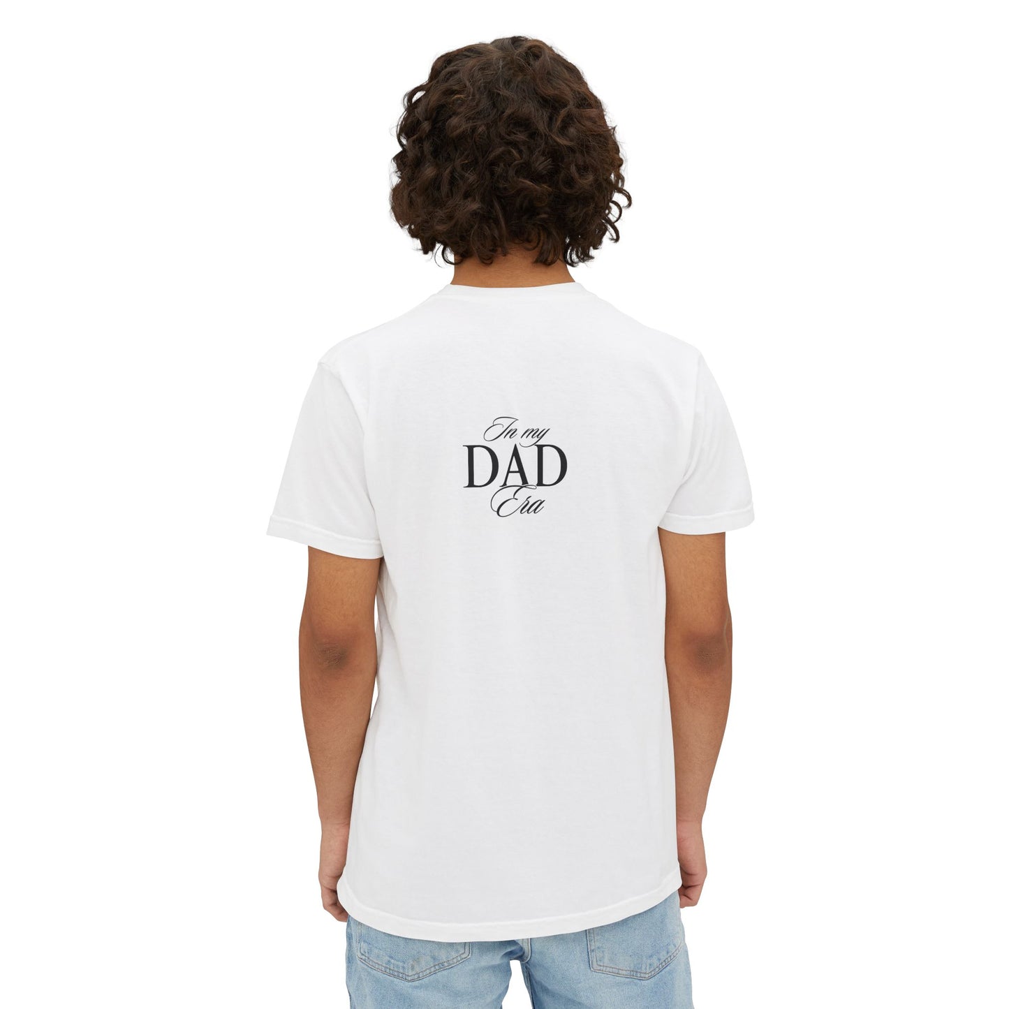 "In my Dad Era" Pocket T-Shirt, front and back designs! Gift for Dad, Father's Day Tee, Cool Young Dad
