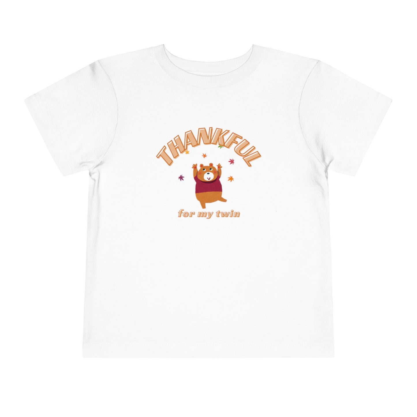 Thankful for my Twin Thanksgiving Autumn Toddler Tee