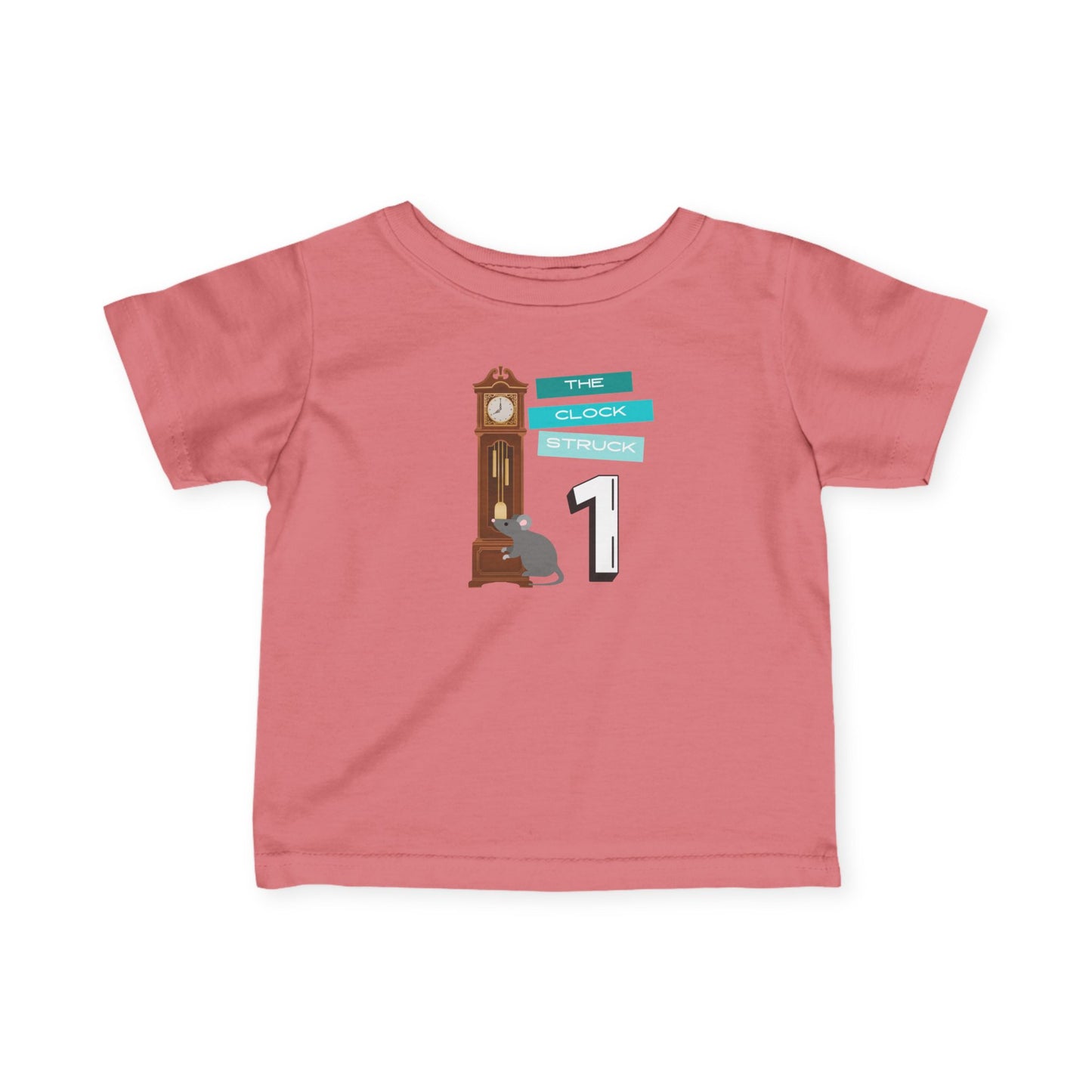 Infant Family Matching- Nursery Rhyme Tee — “The Clock Strikes 1” Costume Party Event