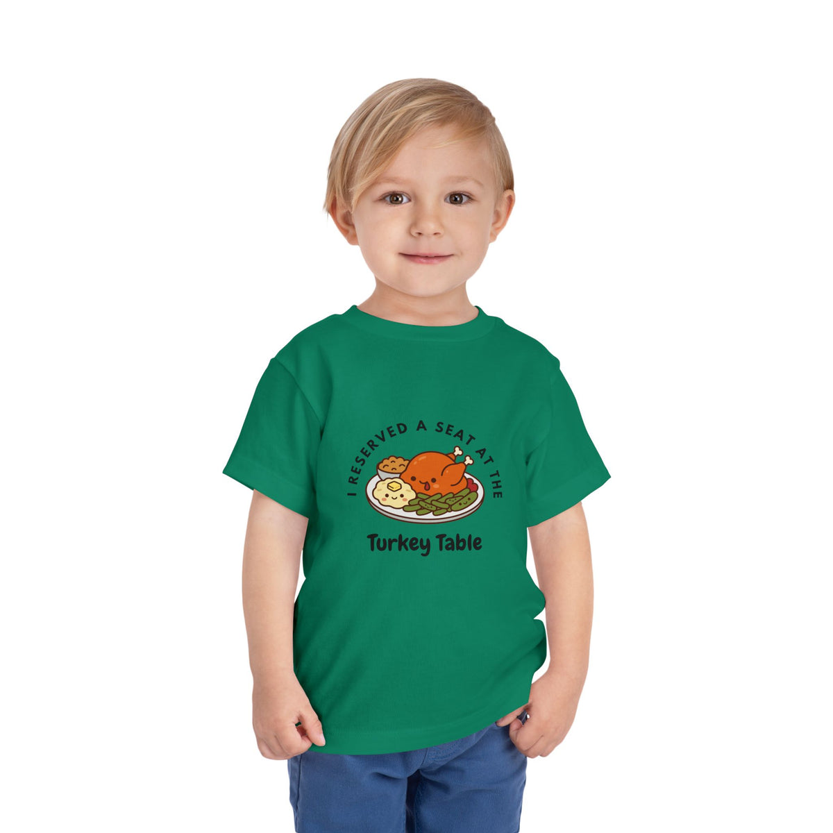 I Reserved a Seat at the Turkey Table- Toddler Thanksgiving Shirt