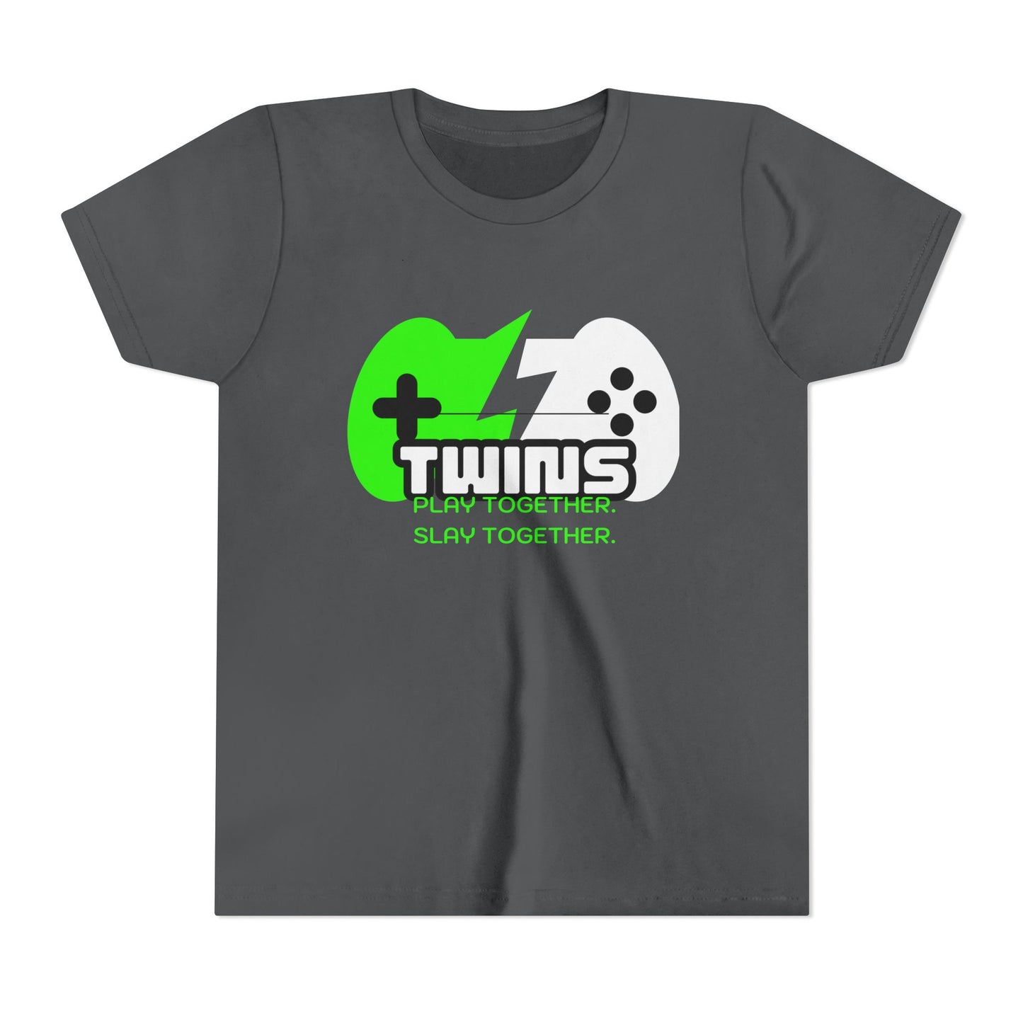 Teen Twins Gaming Tee — "Twins: Play Together, Slay Together"
