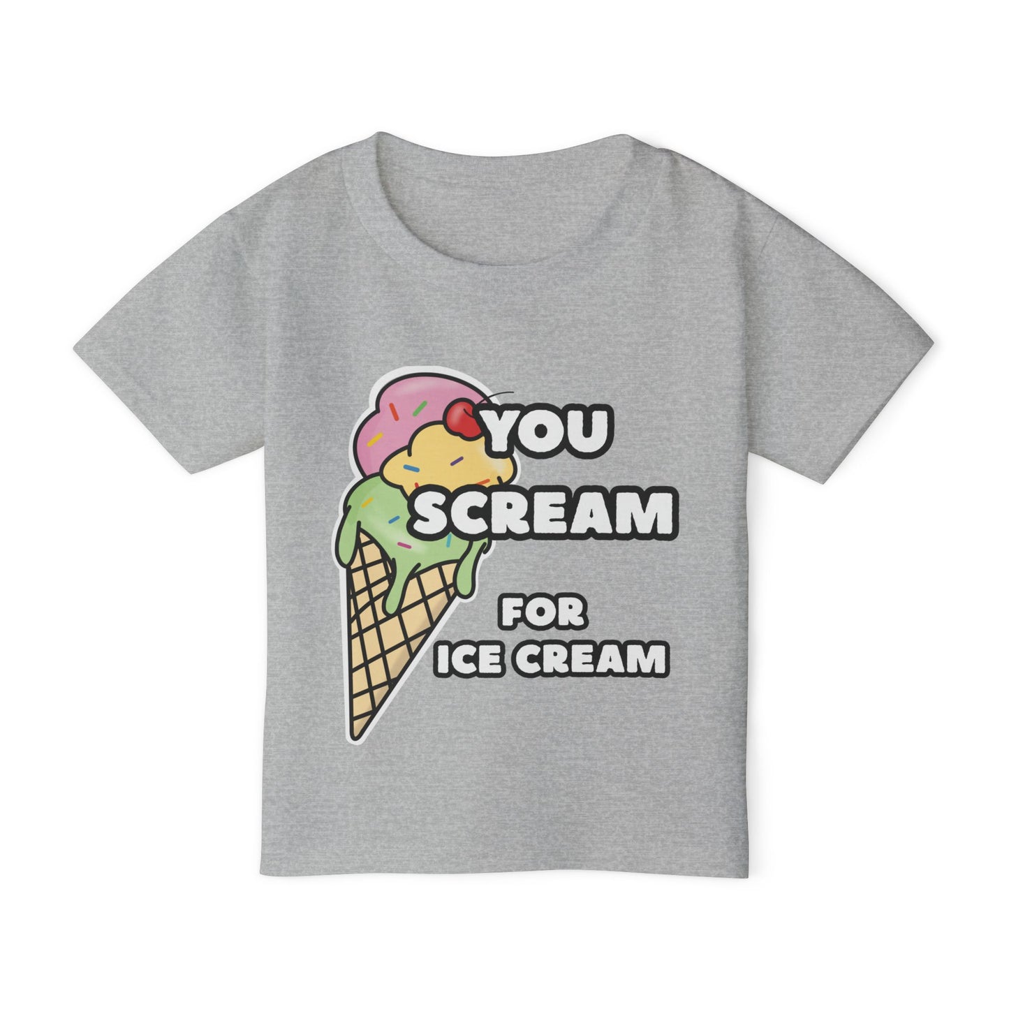 Cute Ice Cream Toddler T-Shirt, Fun Kids Tee, YOU SCREAM FOR ICE CREAM