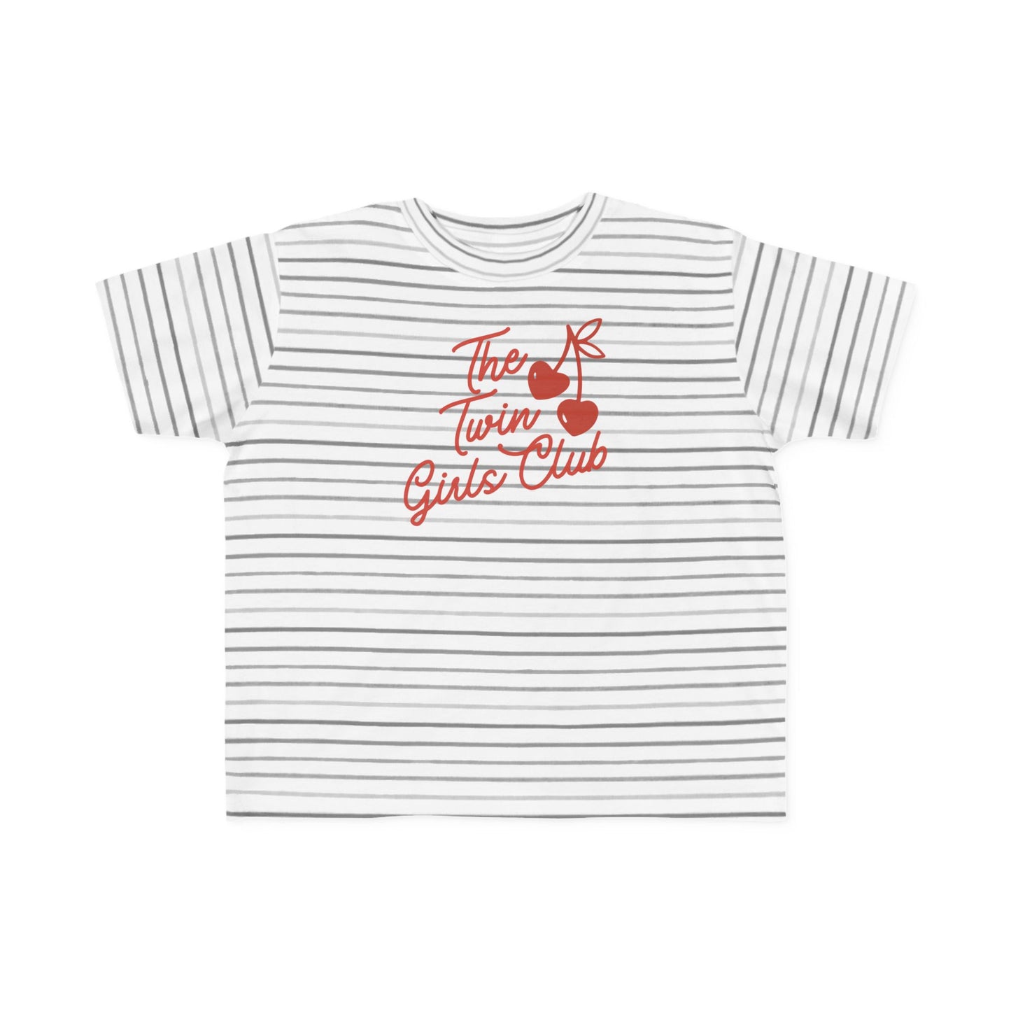 The Twin Girls Club- Twin Toddler/Infant- Cherry Graphic Kids Shirt