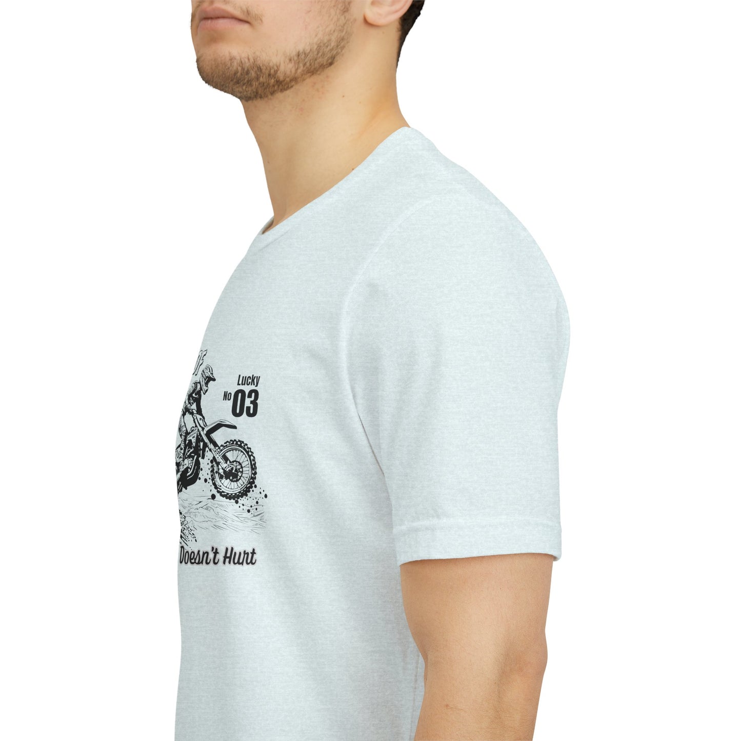Grandpa of Triplets – “A Little Dirt Doesn’t Hurt” Motorbike T‑Shirt