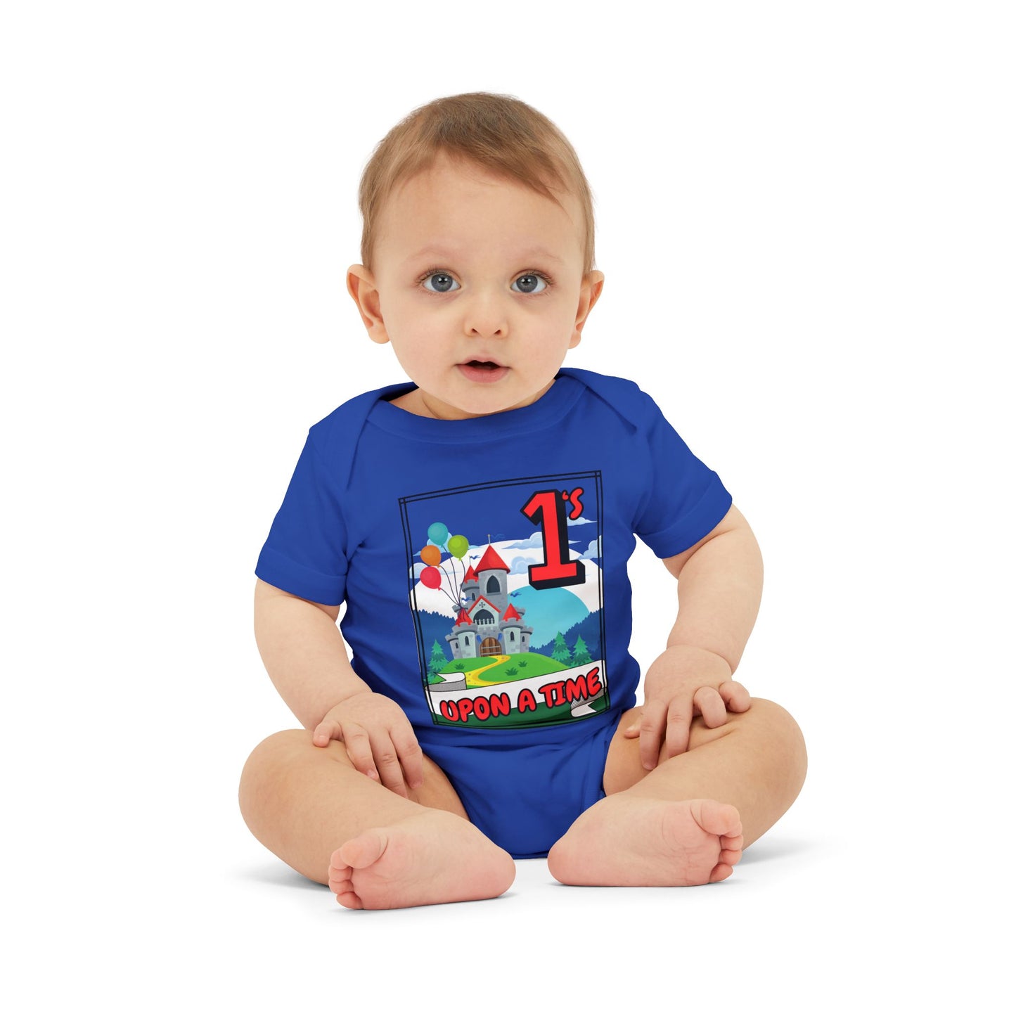 1st Birthday Baby Bodysuit "Once Upon a Time" Adorable Twin/ Triplet Matching Outfits | Infant One Piece | Party Attire