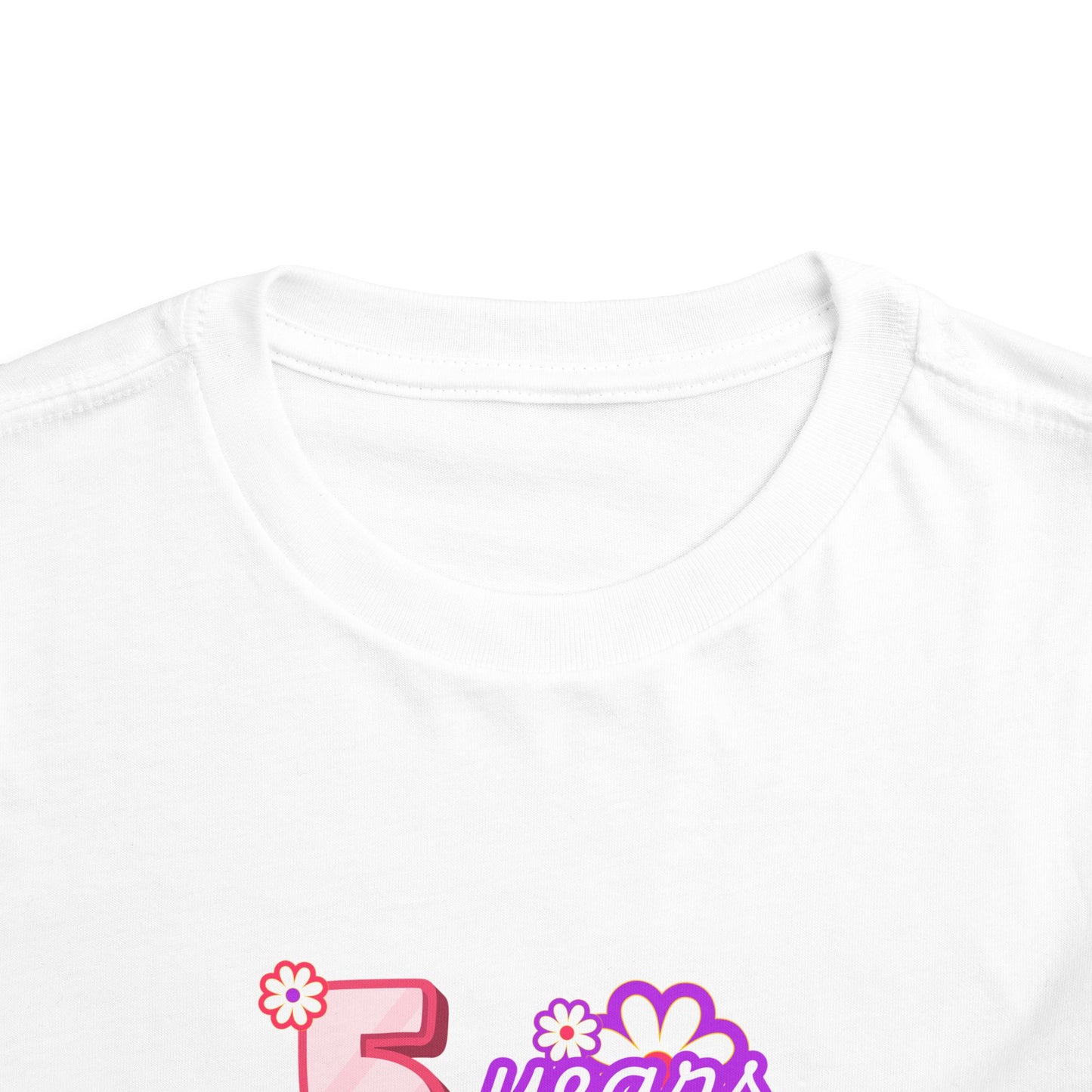 5th Birthday Tee — "5 Years of Awesomeness" Birthday Shirt (Girls)