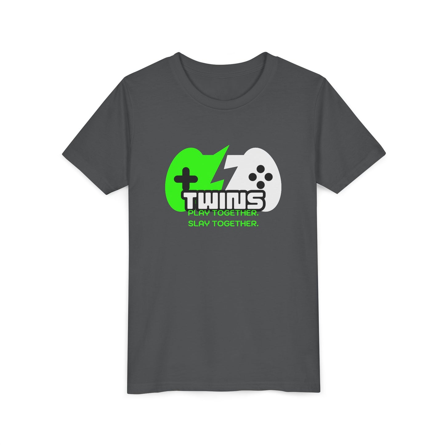 Teen Twins Gaming Tee — "Twins: Play Together, Slay Together"