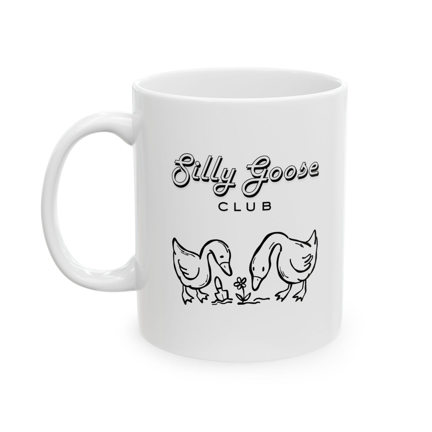 Silly Goose Mug — Cute Hand-Drawn Geese- Gift