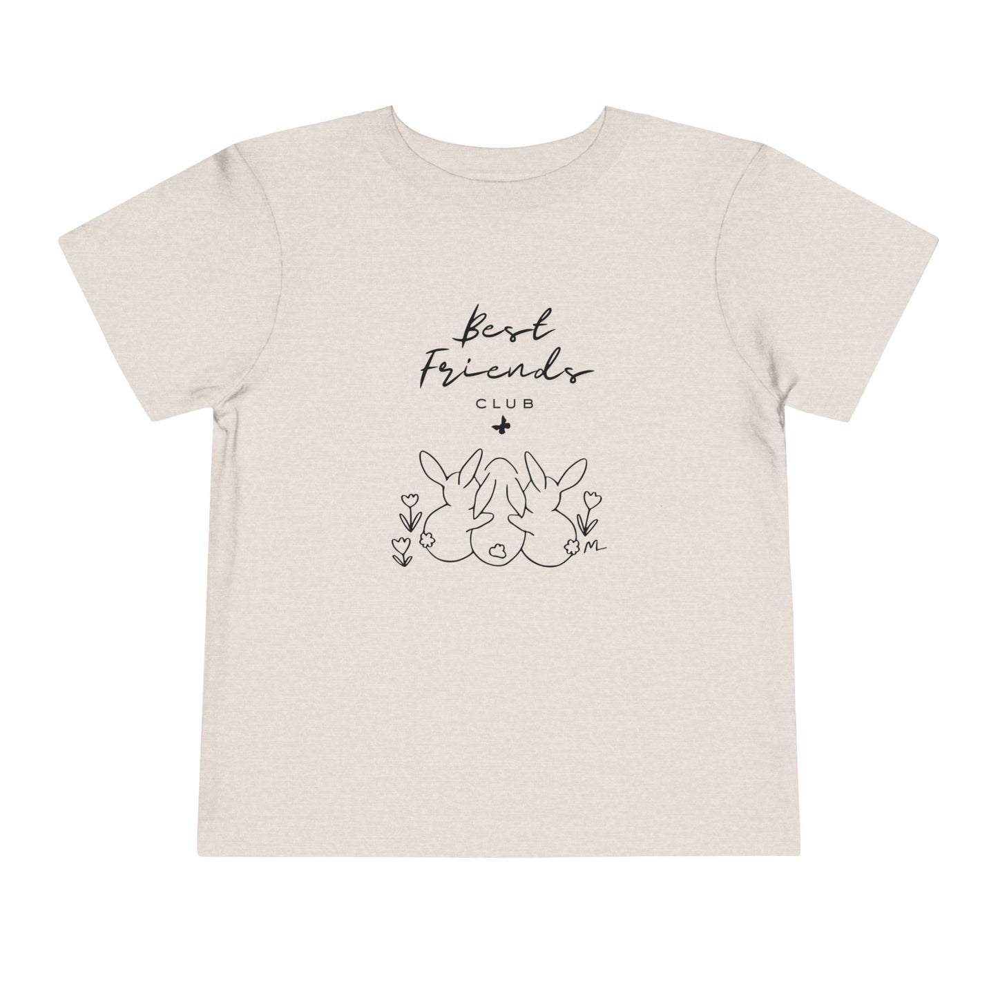 Toddler and Infant Tee — "Best Friends" Bunny Graphic Short Sleeve